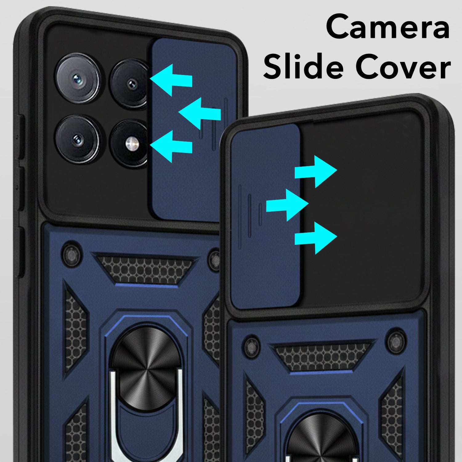 For Poco X6 Pro 5G Back Cover Case (Hybrid Dual Armor Polycarbonate)