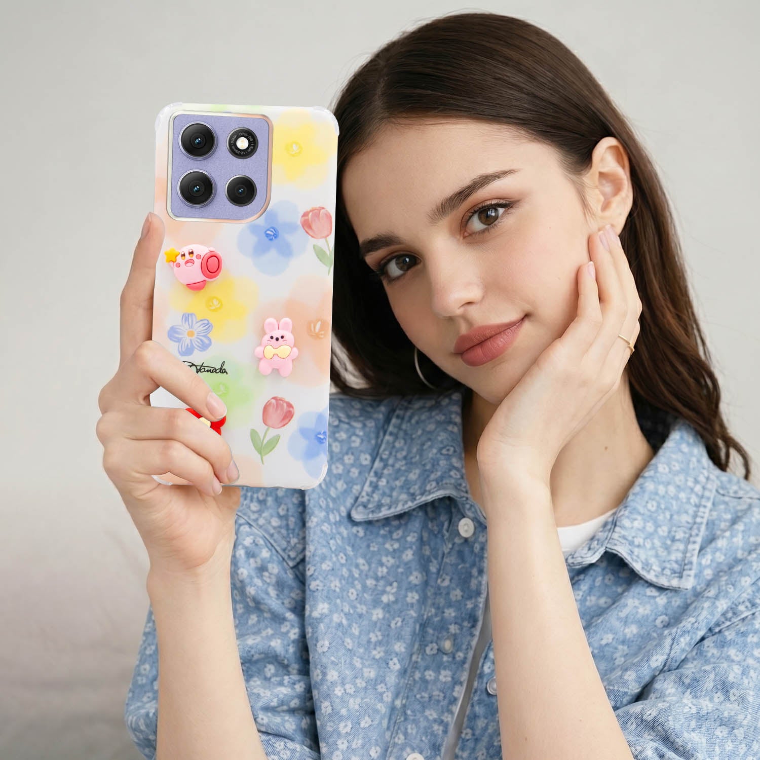 For Motorola Moto G86 Power Back Cover Case (3D Cute Cartoons | Hard Back Side Soft | Matte Premium Finish | HD Printing)