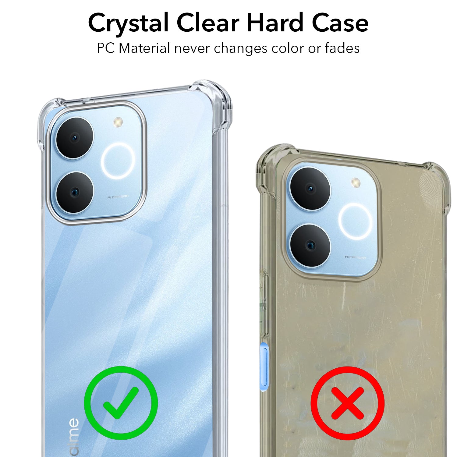 For Realme C71 Back Cover Shockproof Crystal-Clear (Drop & Camera Protection | Hard Polycarbonate)