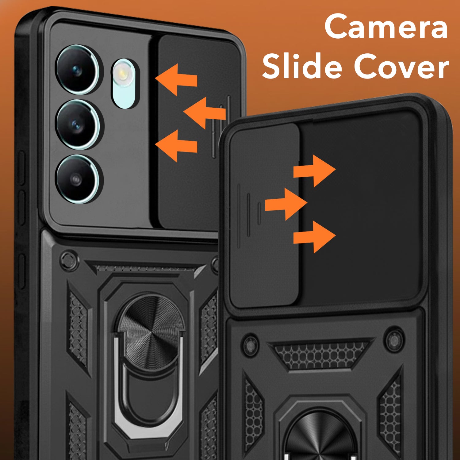 For Vivo T3 5G Back Cover Case (Hybrid Dual Armor Polycarbonate)