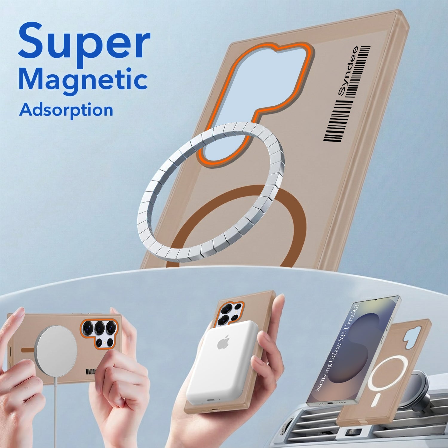For Samsung Galaxy S25 Ultra Back Cover Case (Soft Touch | Camera Bump Protection | MagSafe Compatible | Matte Finish)