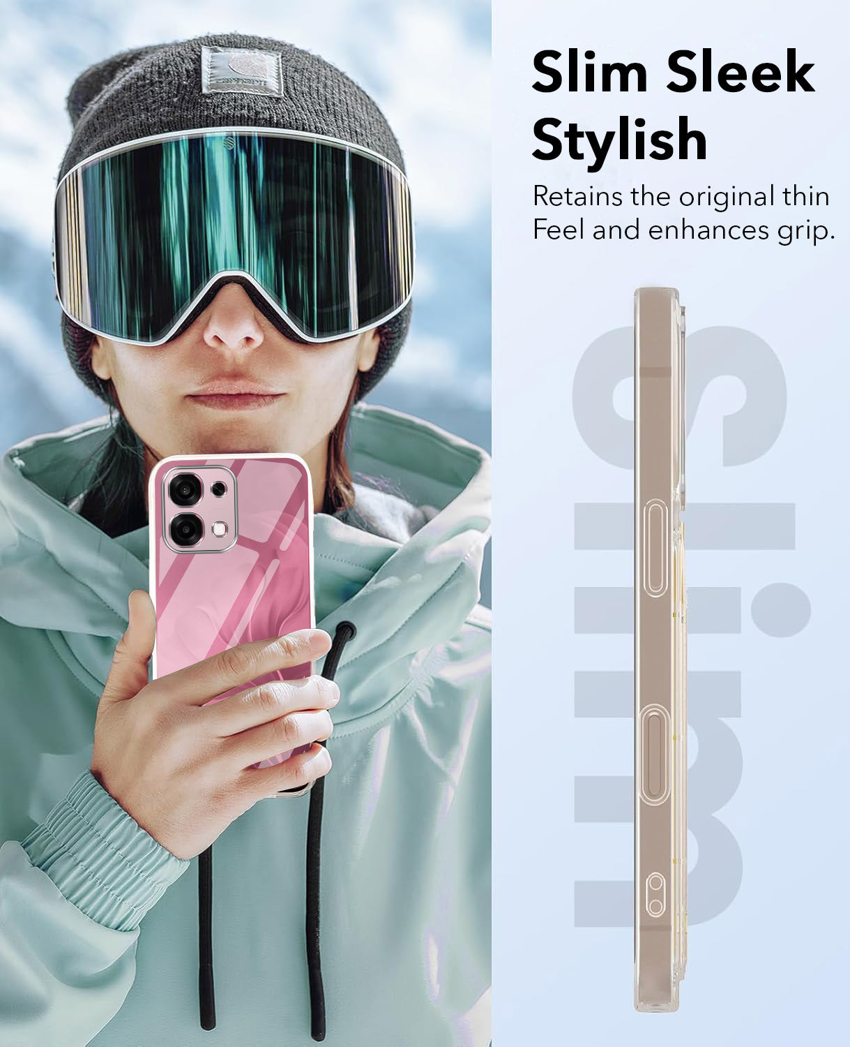 For Oppo F31 5G | Oppo F33 5G Back Cover Case Lifetime Anti-Yellow Clear (Sleek Hard Crystal | Shockproof and Camera Protection)