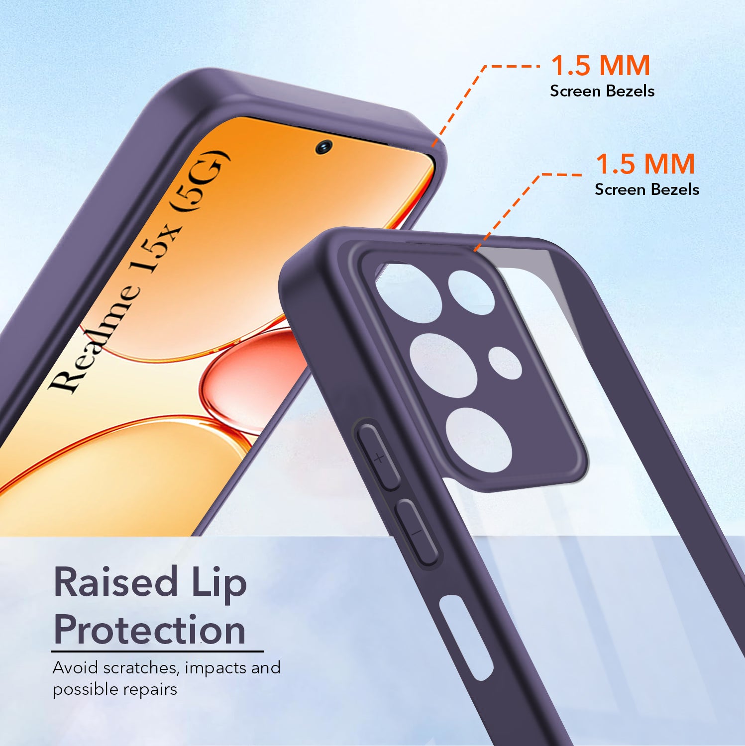 For Realme 15X Back Cover Case Ultra-Hybrid (Lifetime Anti Yellow | Anti Scratch | Crystal Clear Shockproof)