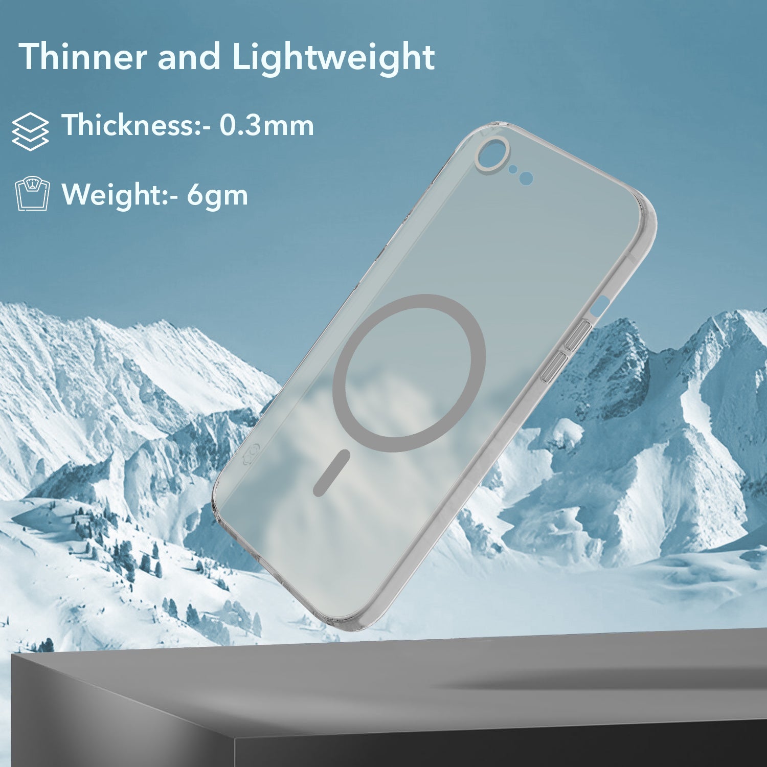 For iPhone SE 2020 | SE 2022 Back Cover Case (Frosted Matte Feel | MagSafe Compatible Wireless Charging | Polycarbonate Material)