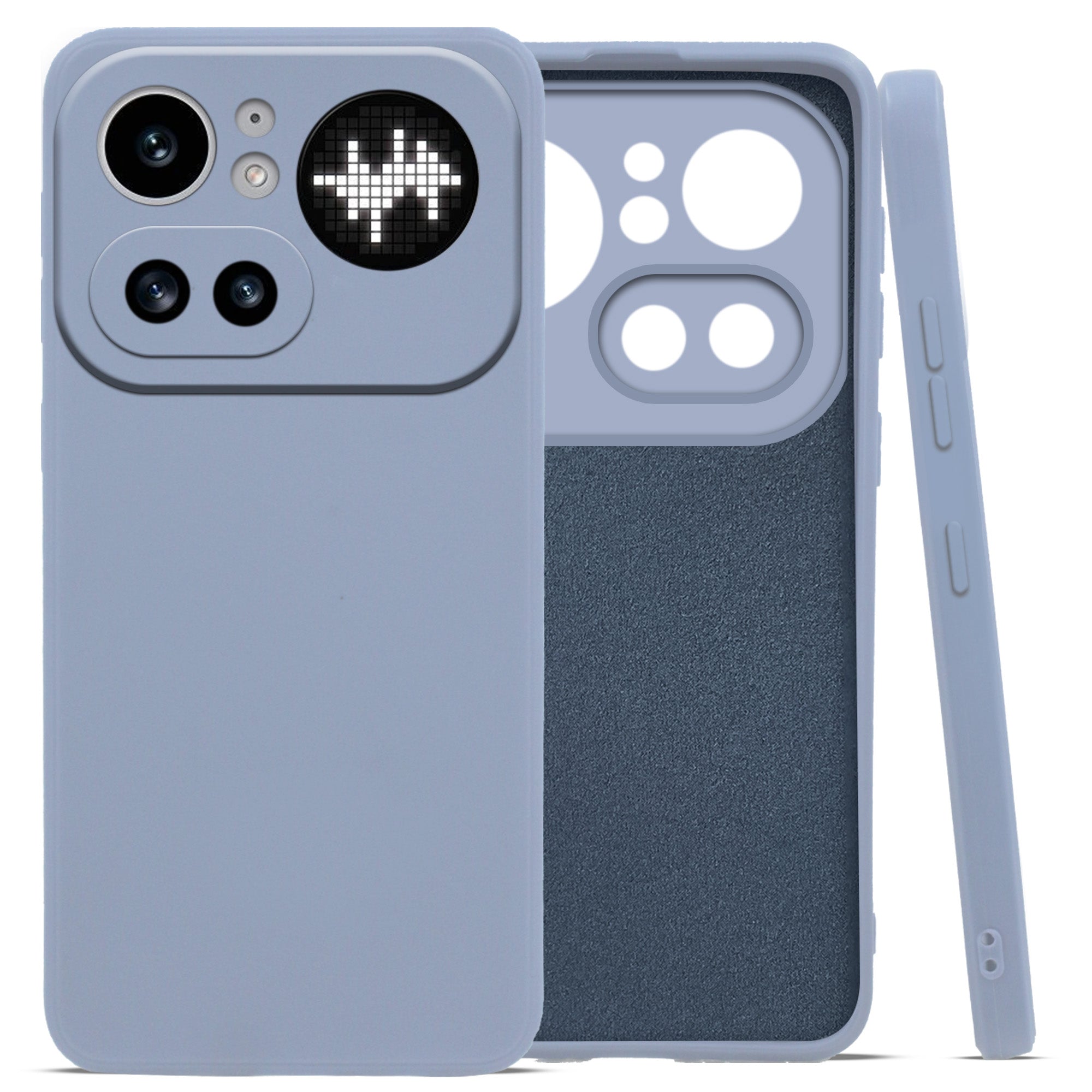 For Nothing Phone 4A Pro 5G Back Cover Case (Matte Finish Silicone with Inside Fiber cloth)