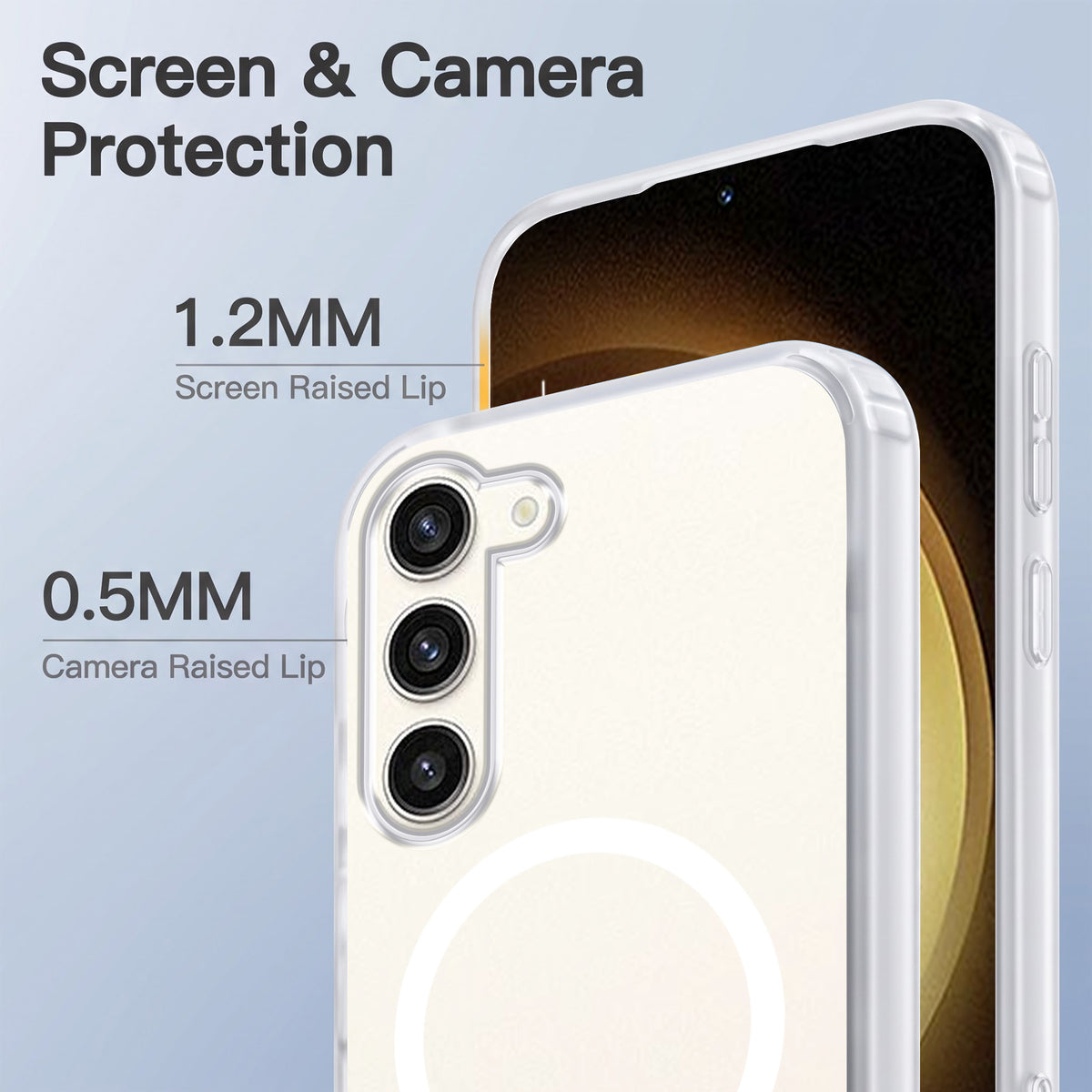 For Samsung Galaxy S23 Plus Matte Finish Back Case Cover (MagSafe Compatible | Translucent Soft Touch | Slim and Unbreakable)