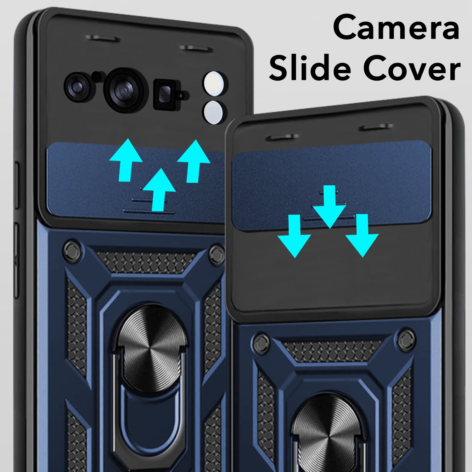 For Google Pixel 8 Pro Back Cover Case (Hybrid Dual Armor Polycarbonate)