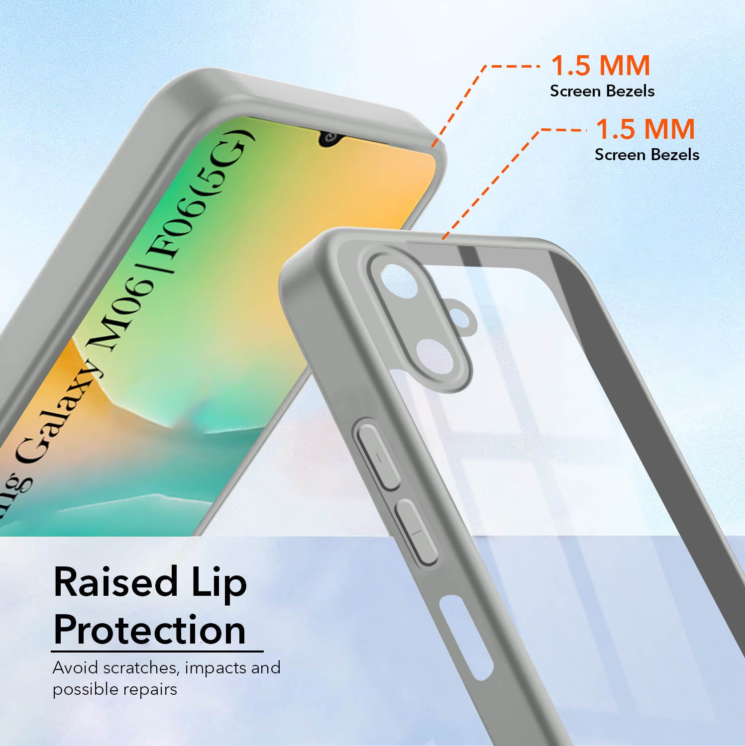 For Samsung Galaxy F06 | Samsung Galaxy M06 Back Cover Case (Lifetime Anti Yellow | Anti Scratch | Crystal Clear Shockproof)