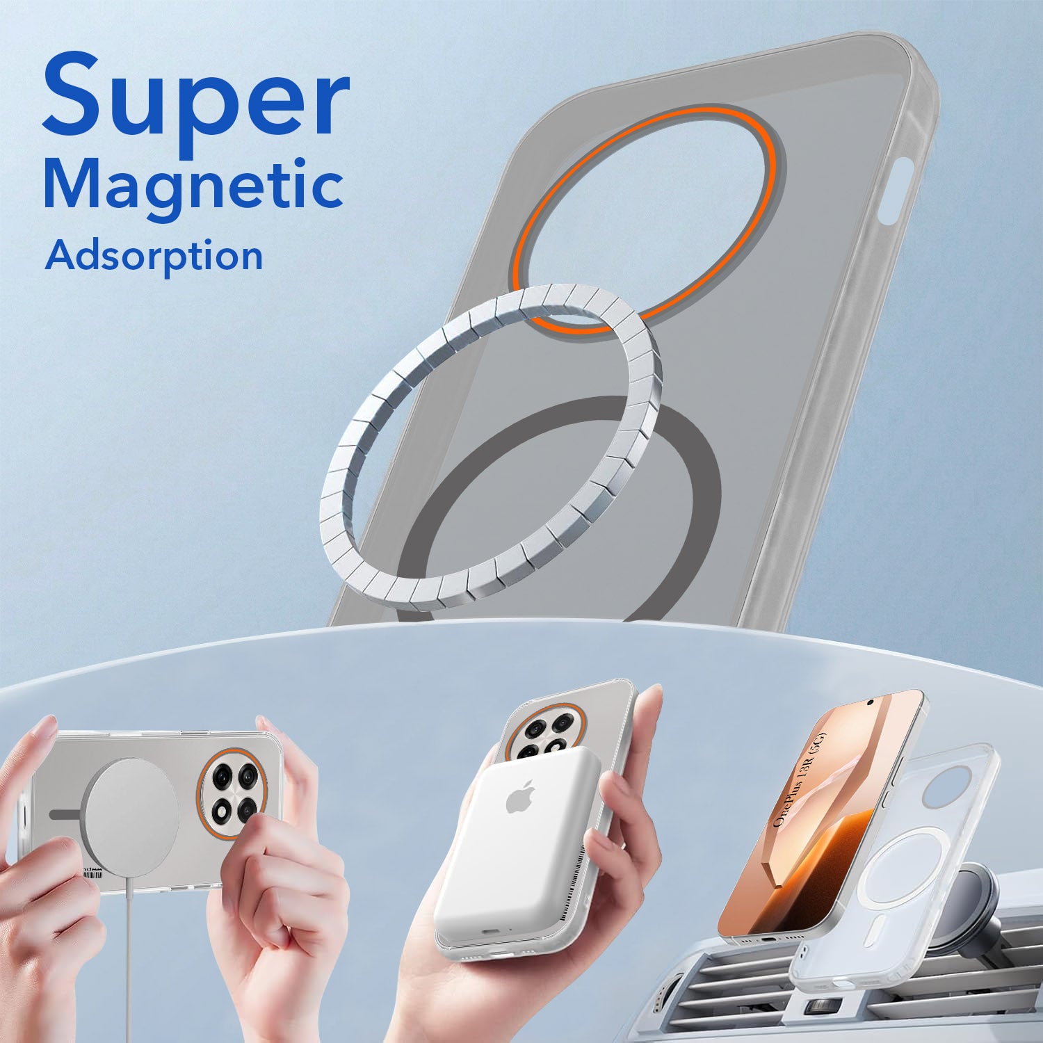 For OnePlus 13R Back Cover Case (Soft Touch | Camera Bump Protection | MagSafe Compatible | Matte Finish)