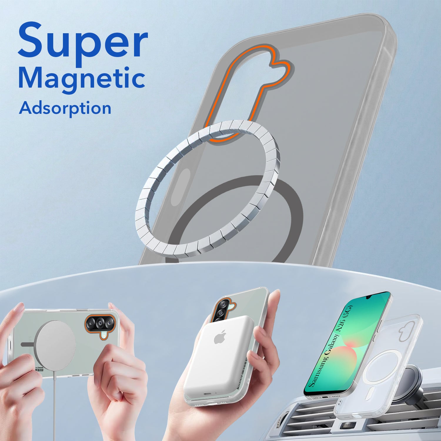 For Samsung Galaxy A26 5G Back Cover Case (Soft Touch | Camera Bump Protection | MagSafe Compatible | Matte Finish)