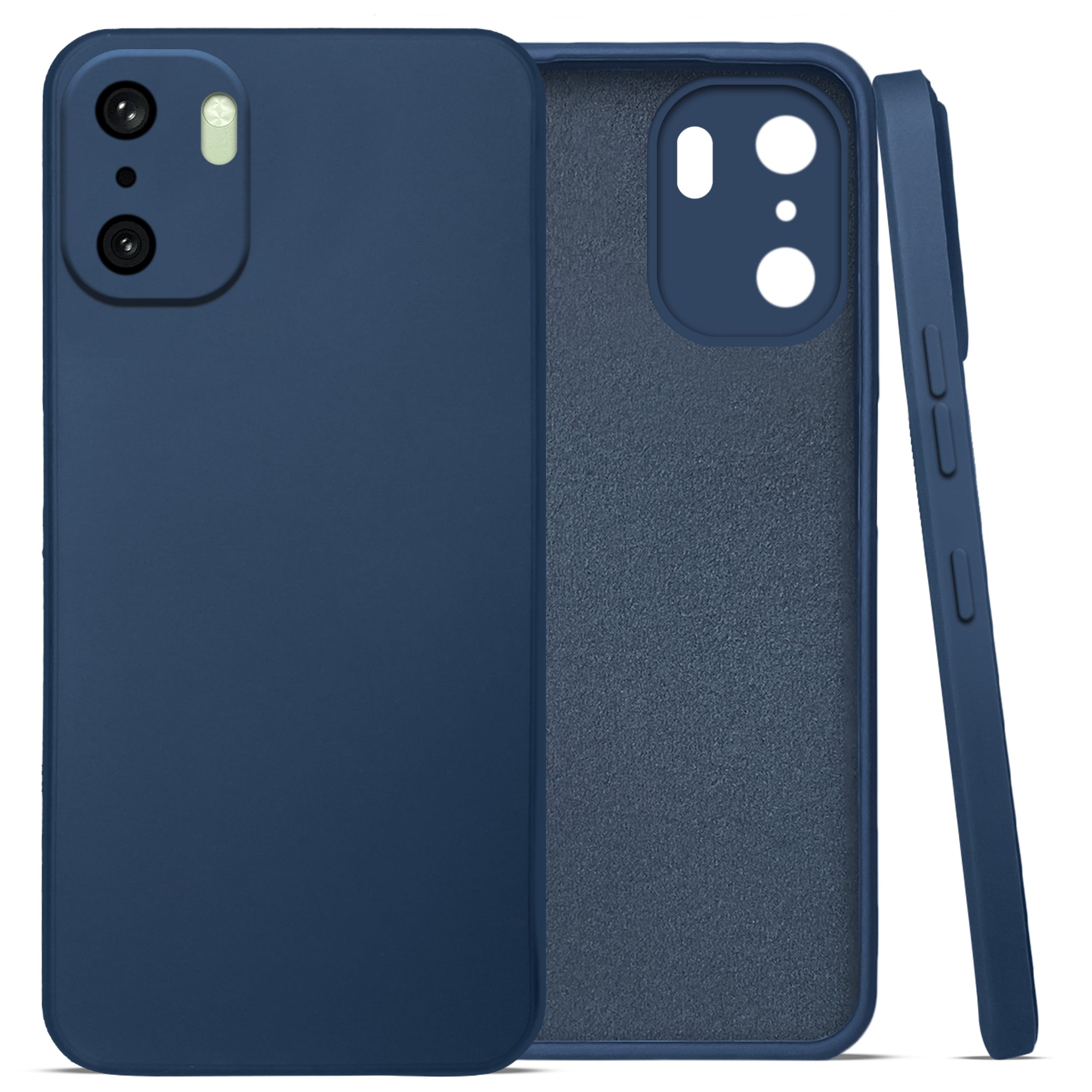 For OnePlus 15R Back Cover Case (Matte Finish Silicone with Inside Fiber cloth)