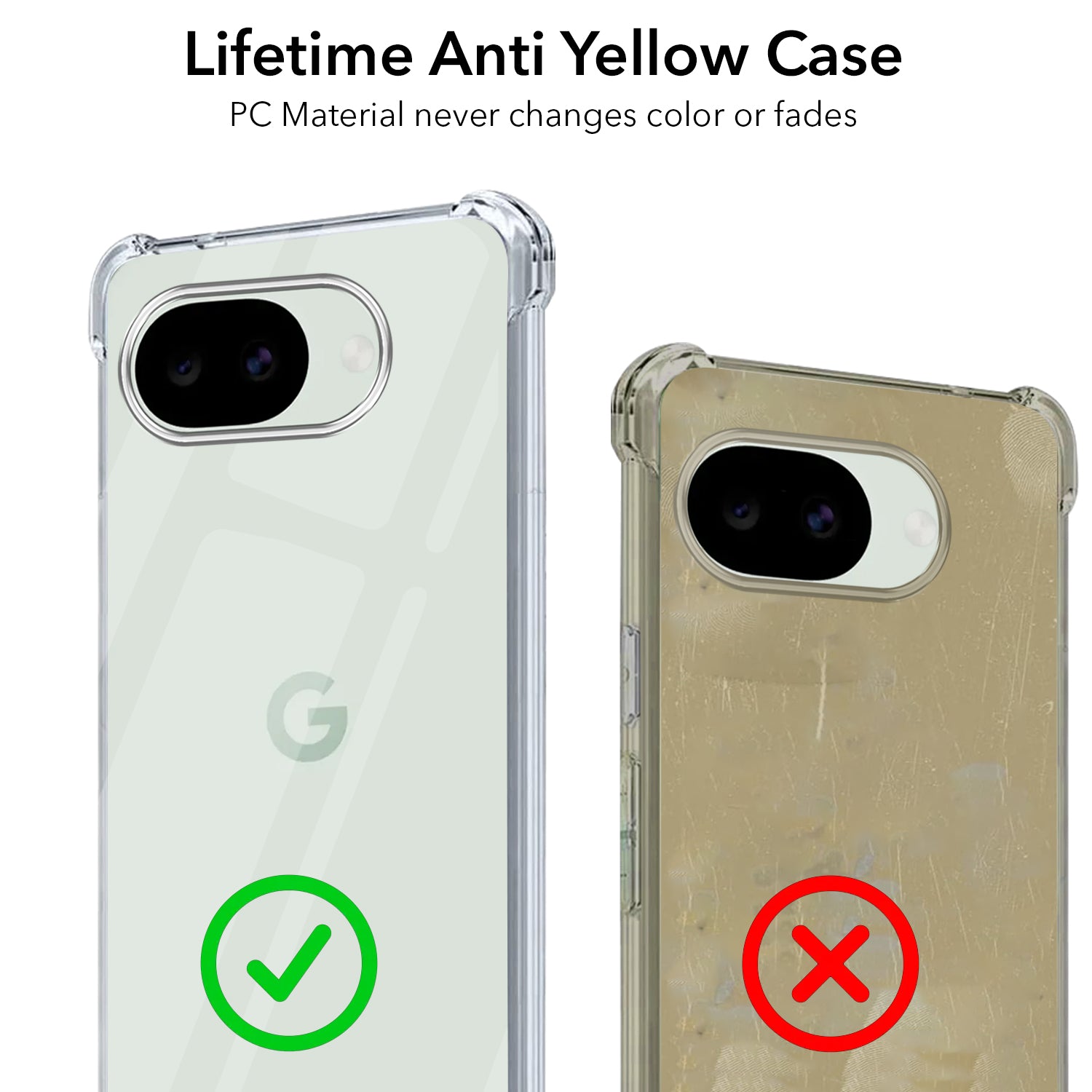 For Google Pixel 10a Back Cover Shockproof Crystal-Clear (Drop & Camera Protection | Hard Polycarbonate)