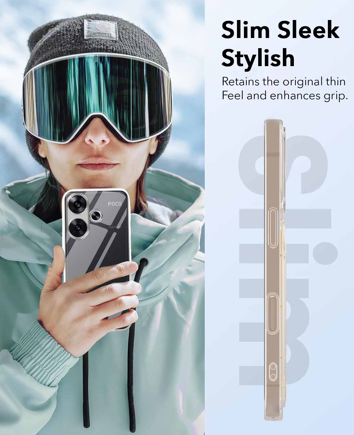 For Xiaomi Poco F6 5G  Back Cover Case (Hard Anti Yellow Clear Case | Sleek Hard Crystal Clear | Drop & Camera Protection | Shockproof Polycarbonate)