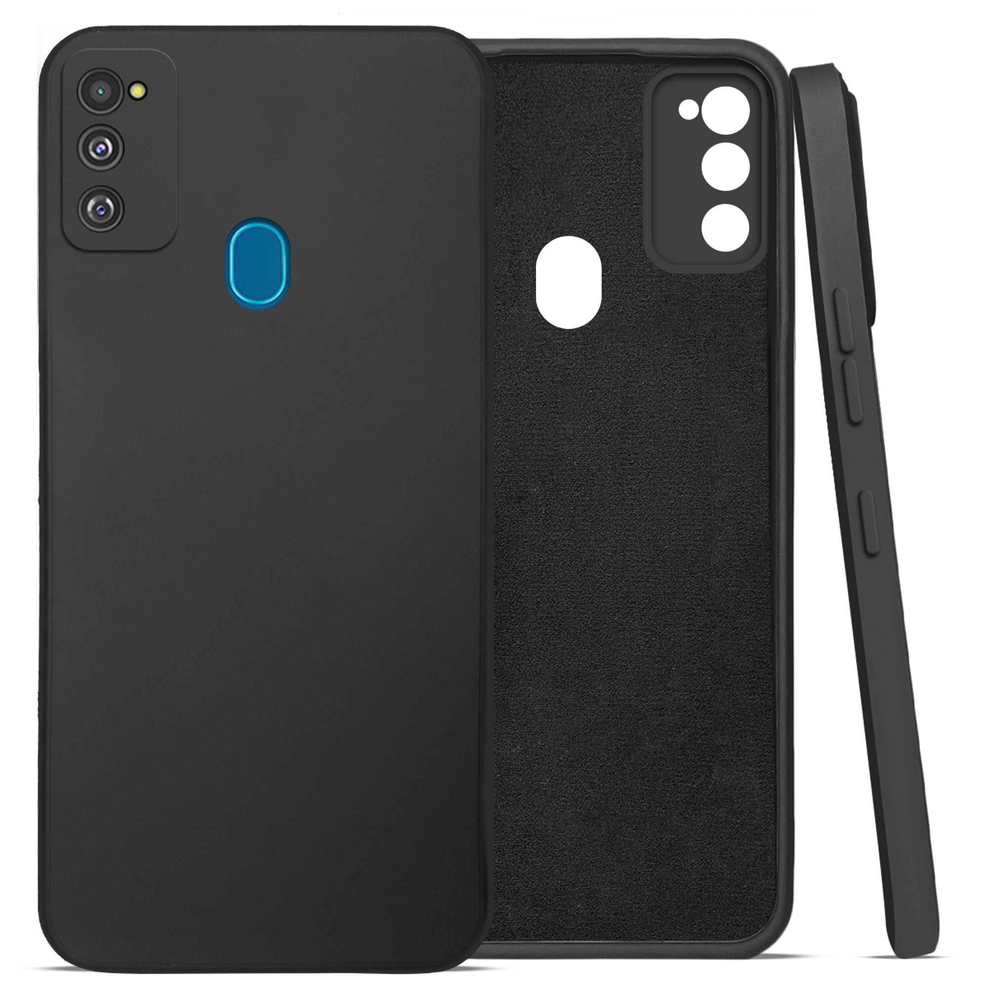 For Samsung Galaxy M30s | Samsung Galaxy M21 Back Cover Case  (Matte Finish Silicone with Inside Fiber cloth)
