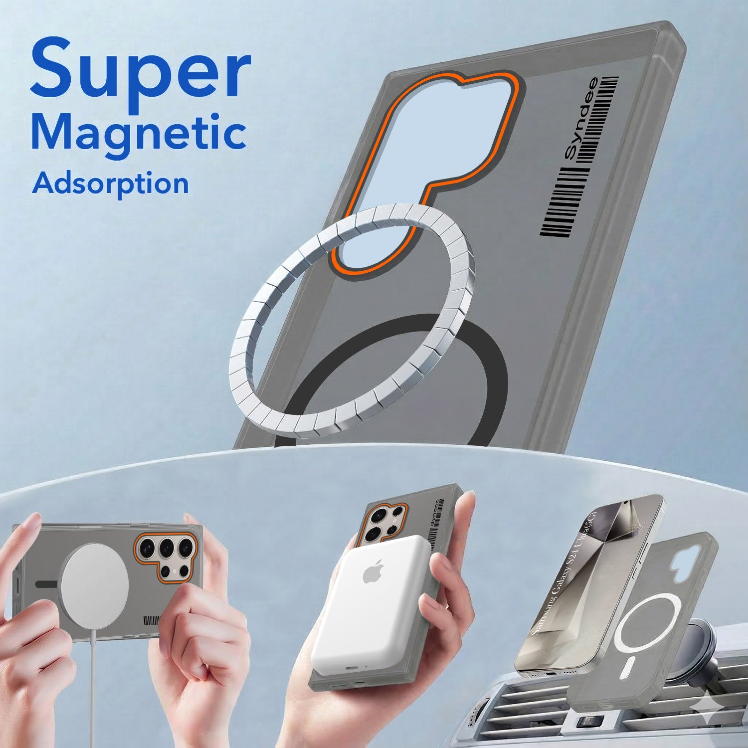 For Samsung Galaxy S24 Ultra Back Cover Case (Soft Touch | Camera Bump Protection | MagSafe Compatible | Matte Finish)