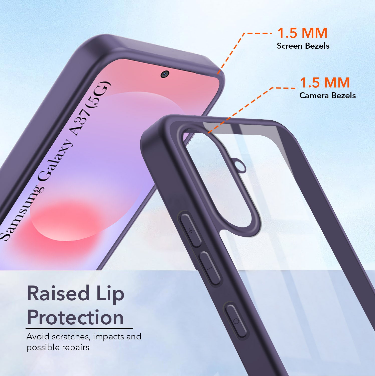 For Samsung Galaxy A37 5G Back Cover Case Ultra-Hybrid (Lifetime Anti Yellow | Anti Scratch | Crystal Clear Shockproof)