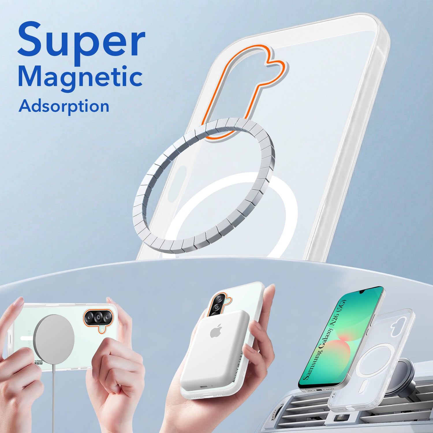 For Samsung Galaxy A26 5G Back Cover Case (Soft Touch | Camera Bump Protection | MagSafe Compatible | Matte Finish)