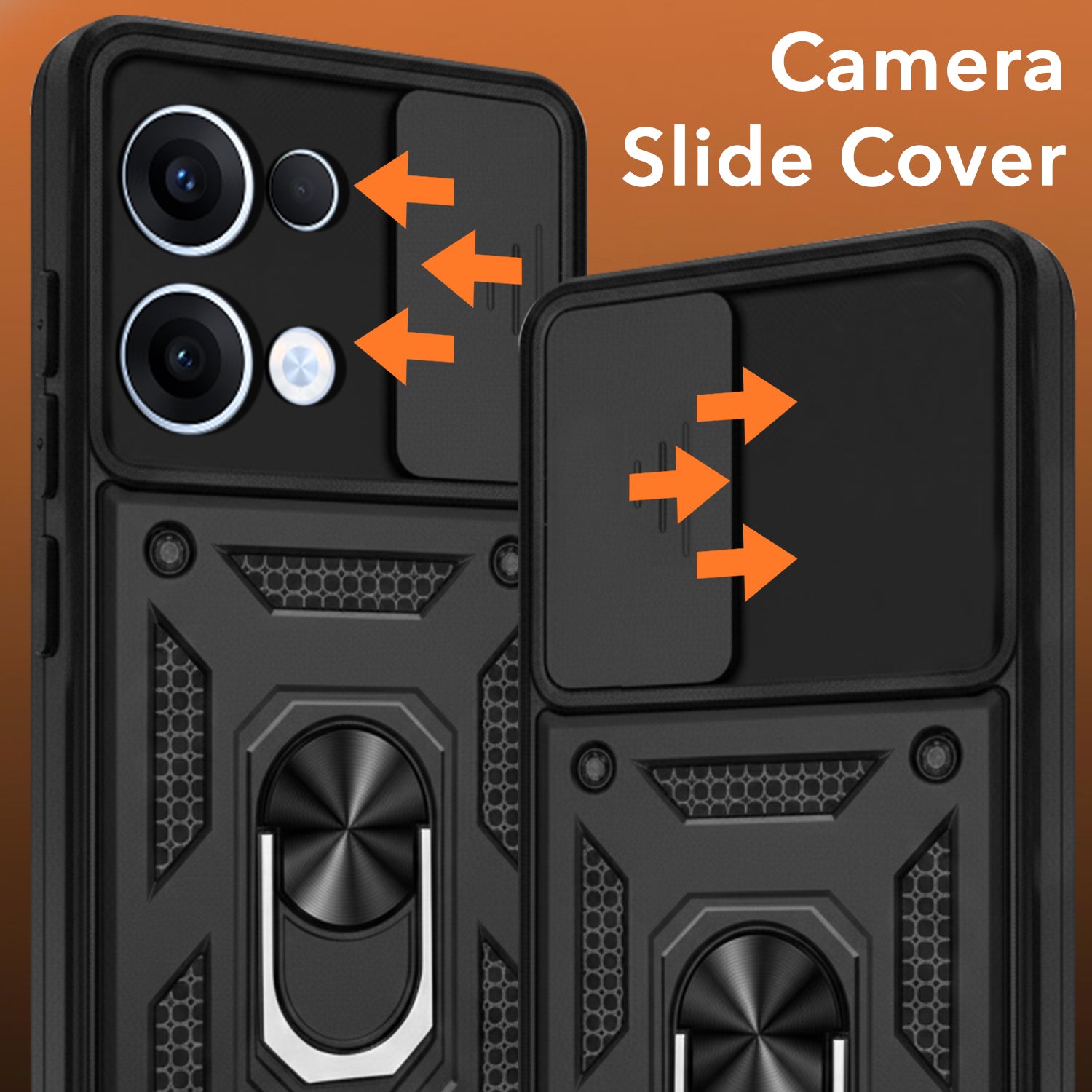 For Oppo Reno13 | Oppo Reno 13 Back Cover Case (Hybrid Dual Armor Polycarbonate)
