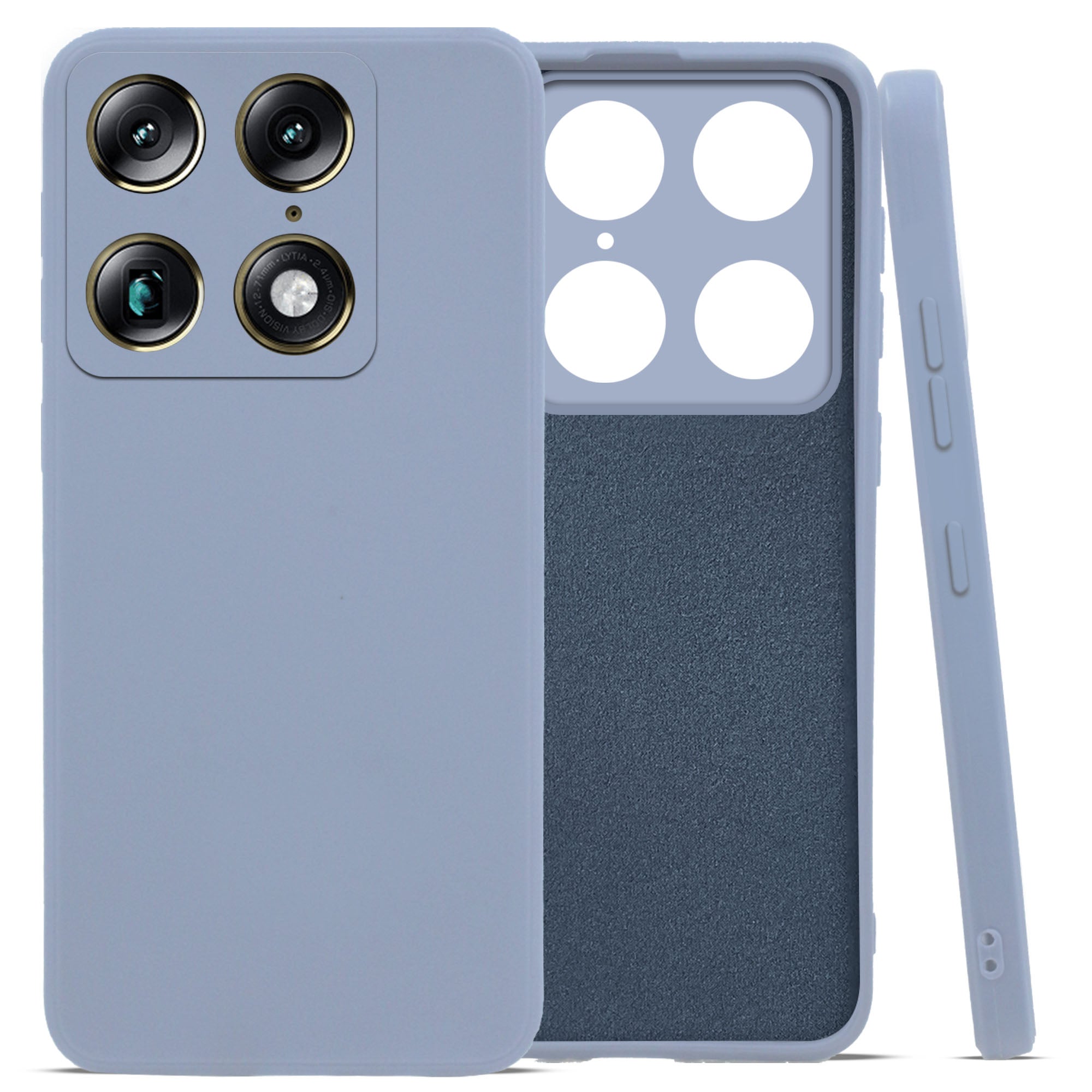 For Motorola Moto Signature 5G Back Cover Case (Matte Finish Silicone with Inside Fiber cloth)