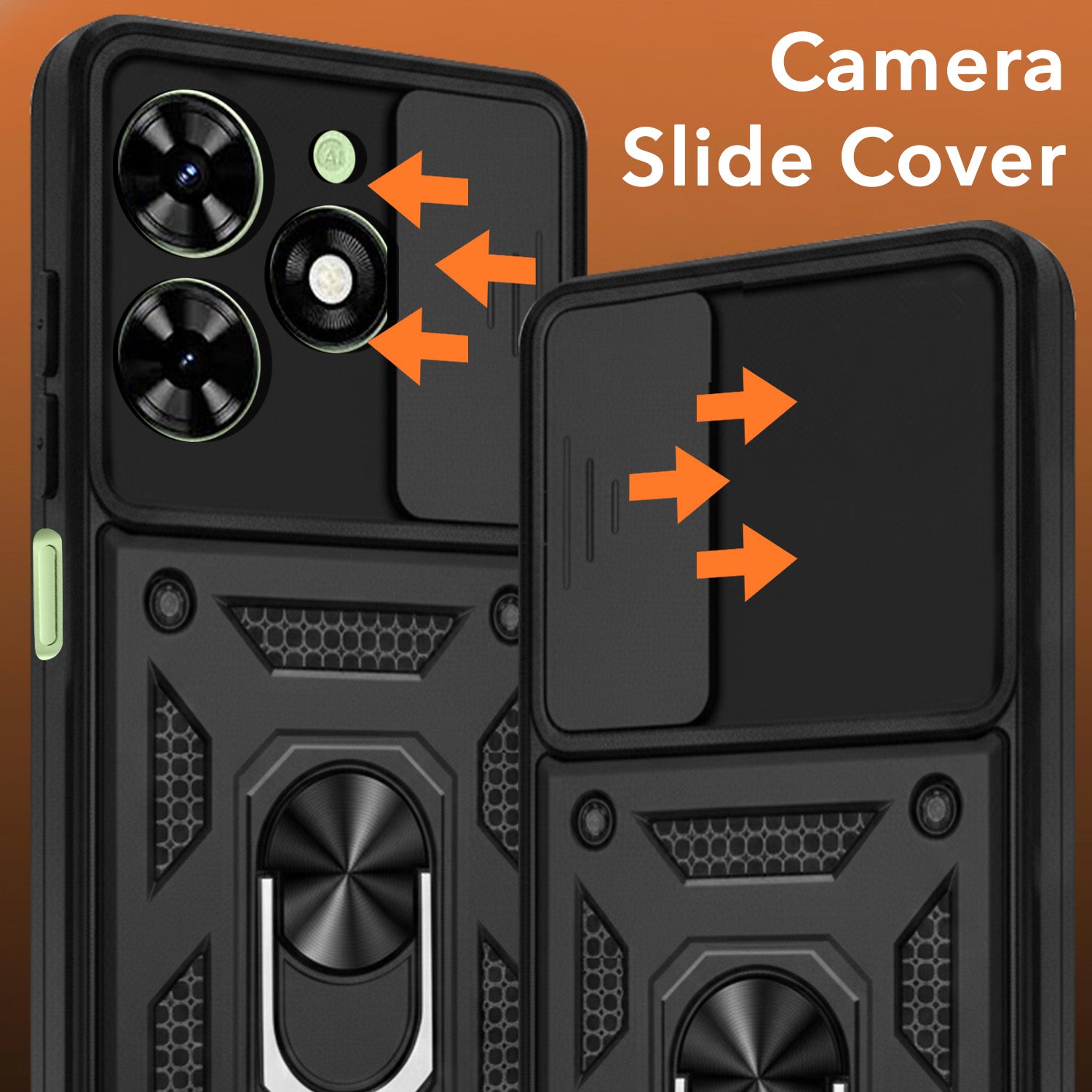 For Tecno Spark Go 2024 Back Cover Case (Hybrid Dual Armor Polycarbonate)