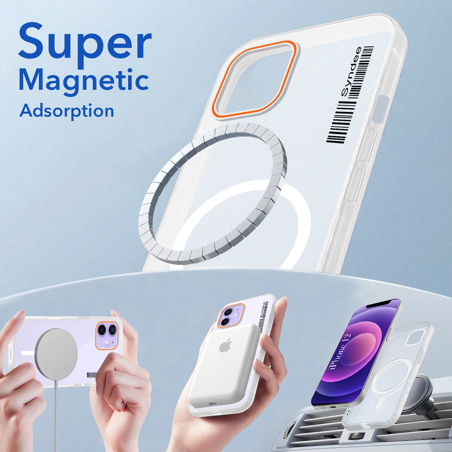 For Apple iPhone 12 Back Cover Case (Soft Touch | Camera Bump Protection | MagSafe Compatible | Matte Finish)