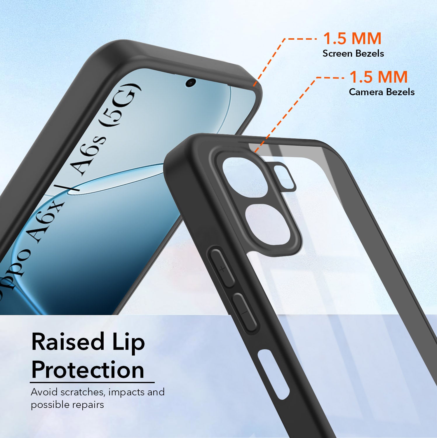 For Oppo A6X | Oppo A6s Back Cover Case Ultra-Hybrid (Lifetime Anti Yellow | Anti Scratch | Crystal Clear Shockproof)