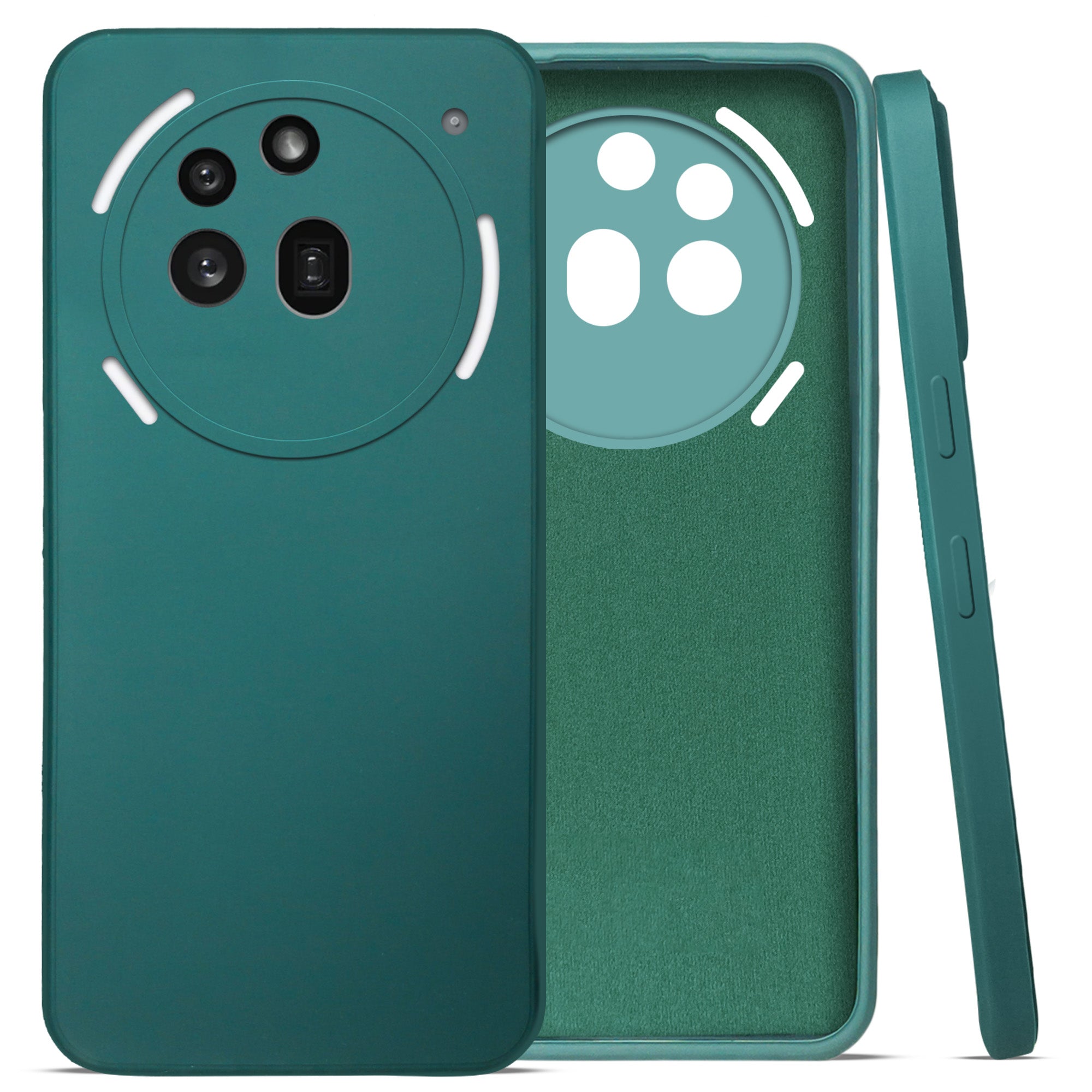 For Nothing Phone 3A Pro 5G Back Case Cover (Inside Fiber cloth with Matte Finish Silicone)