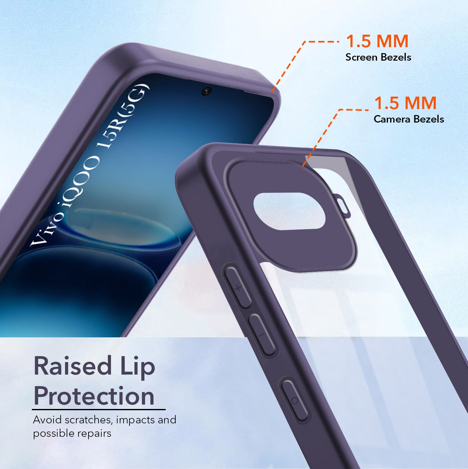 For Vivo iQOO 15R 5G Back Cover Case Ultra-Hybrid (Lifetime Anti Yellow | Anti Scratch | Crystal Clear Shockproof)