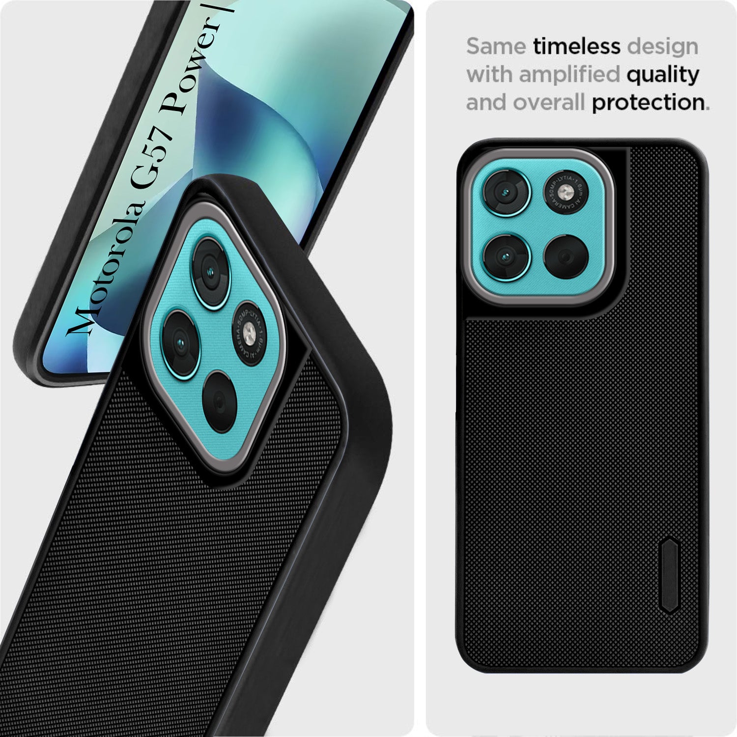 For Motorola Moto G67 Power | G57 Power Back Cover Case Rubberised (Textured Grip Design | Micro-Fiber Cloth Inside | Slim and Light Weight | Soft Touch and Feel)