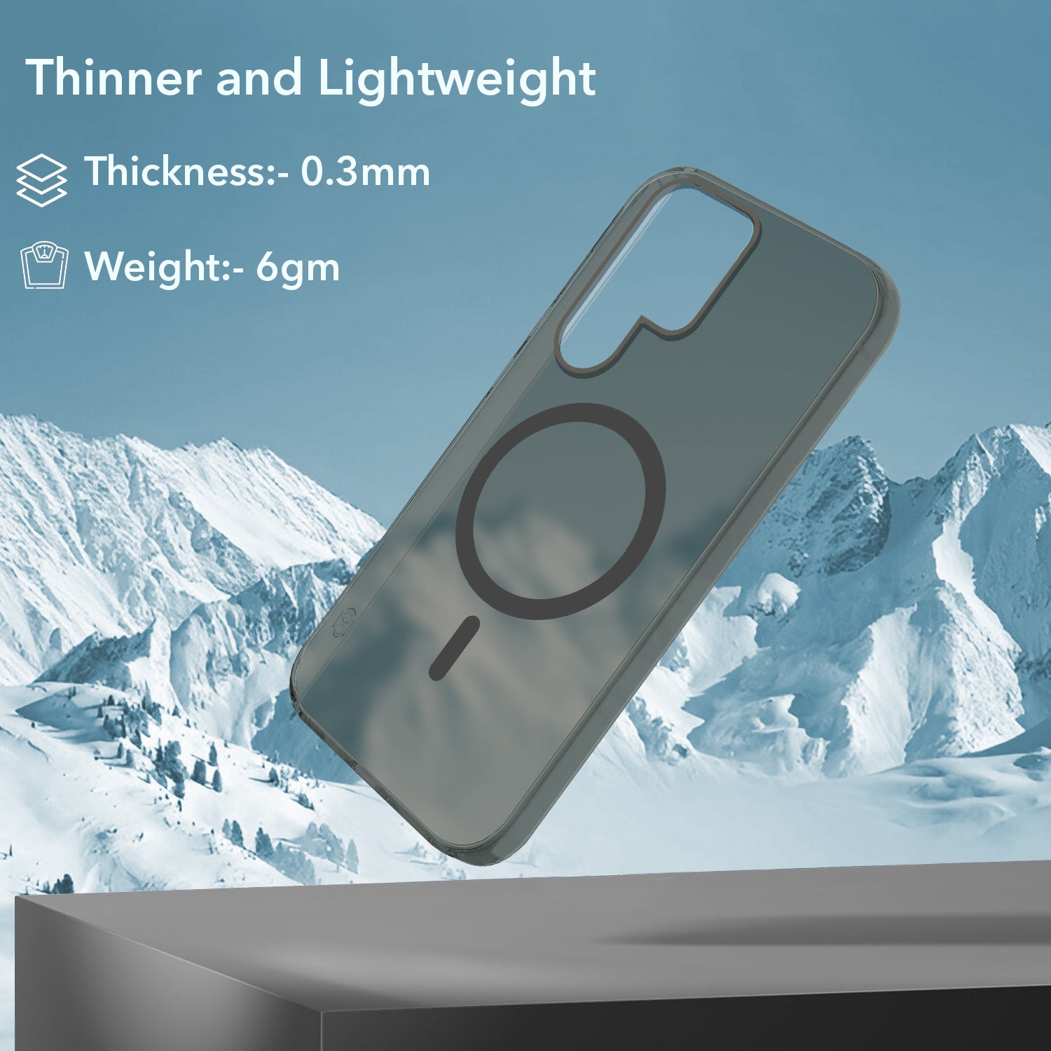 For Samsung Galaxy S23 Ultra Back Cover Case (Frosted Matte Feel | MagSafe Compatible Wireless Charging | Polycarbonate Material)