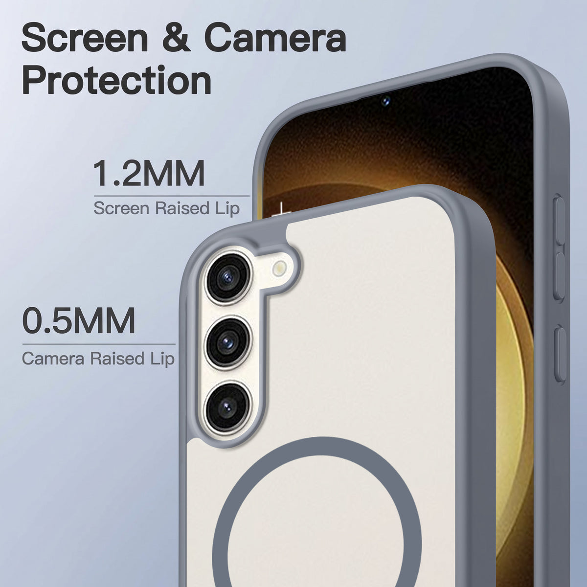For Samsung Galaxy S23 Plus Matte Finish Back Case Cover (MagSafe Compatible | Translucent Soft Touch | Slim and Unbreakable)