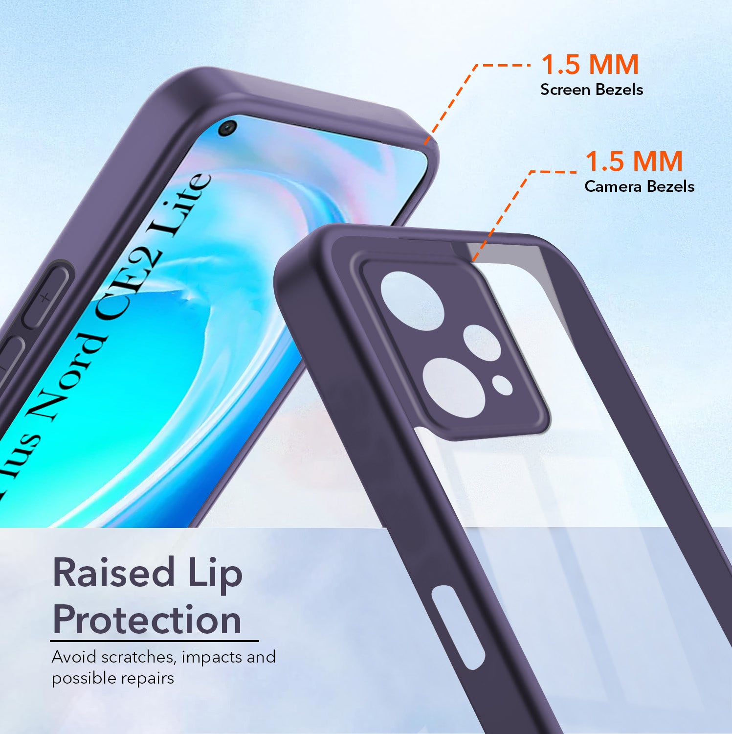 For OnePlus Nord CE 2 Lite 5G Back Cover Case Ultra-Hybrid(Lifetime Anti Yellow | Anti Scratch | Crystal Clear Shockproof)