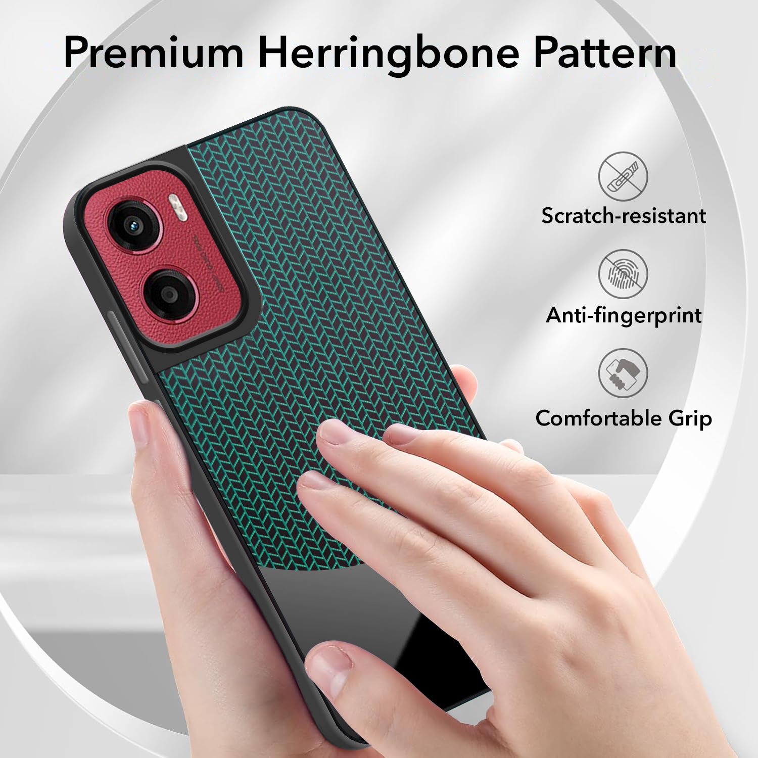 For Motorola Moto G05 Silicone Finish Back Cover Case (Premium Minimalist Professional Feel | Camera Protection Bump)