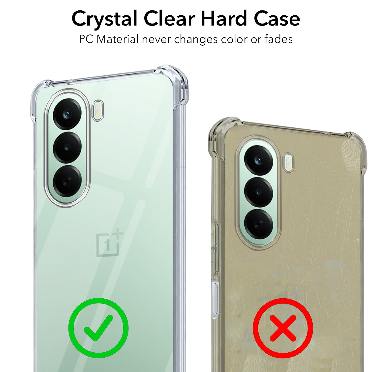 For OnePlus Nord CE 6 Lite Back Cover Shockproof Crystal-Clear (Drop & Camera Protection | Hard Polycarbonate)
