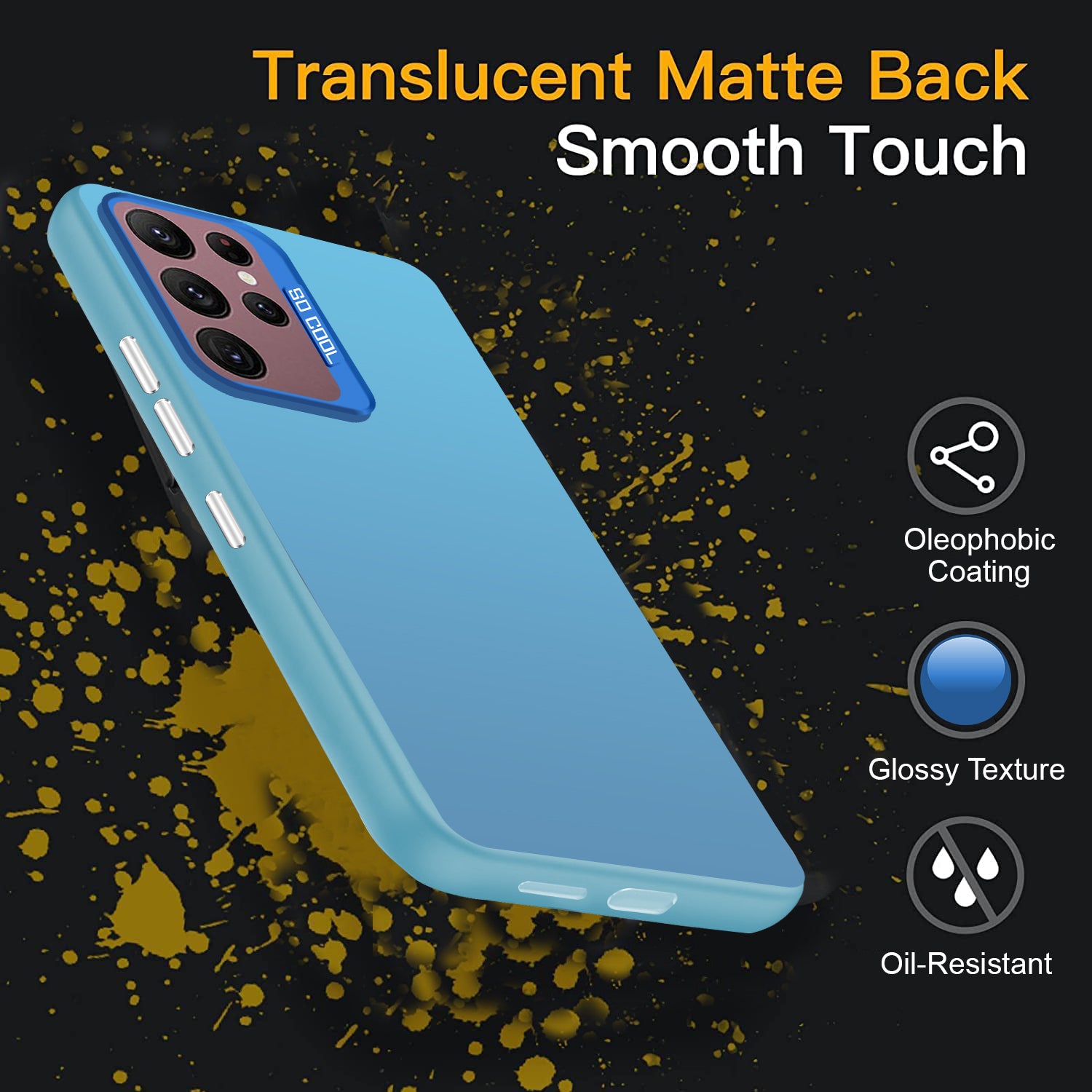 For Samsung Galaxy S22 Ultra 5G Back Cover Case (Velvet Touch | Professional Glossy Finish | Camera Protection Bump)