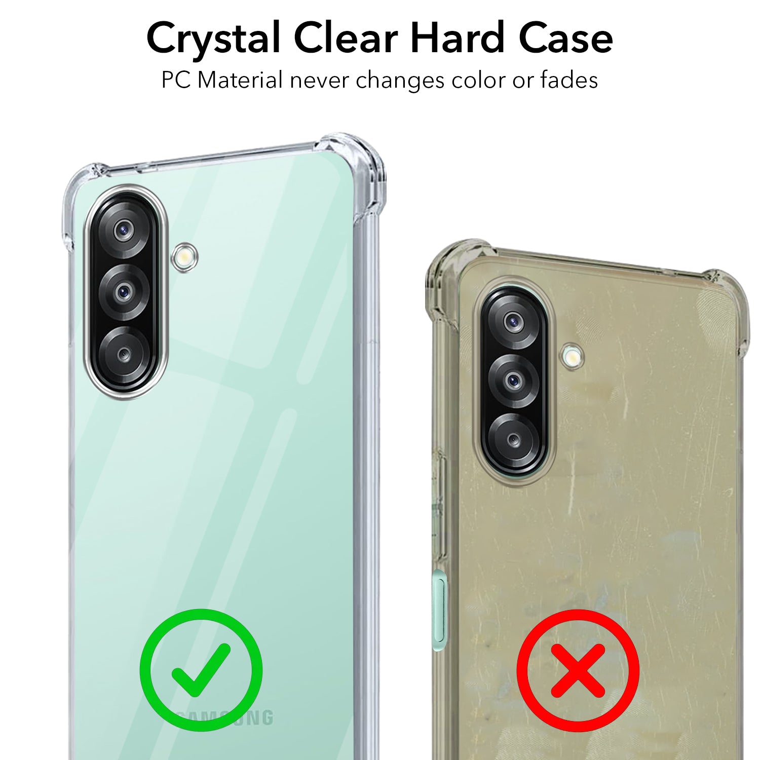 For Samsung Galaxy A26 5G Back Cover Shockproof Crystal-Clear (Drop & Camera Protection | Hard Polycarbonate)