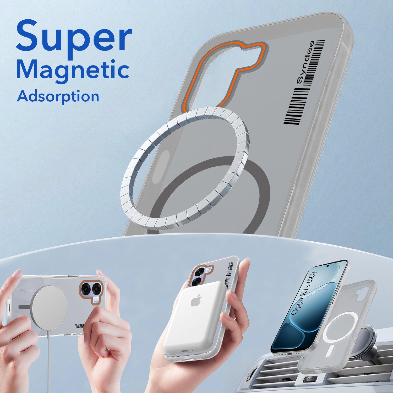 For Oppo K14x 5G Back Cover Case (Soft Touch | Camera Bump Protection | MagSafe Compatible | Matte Finish)
