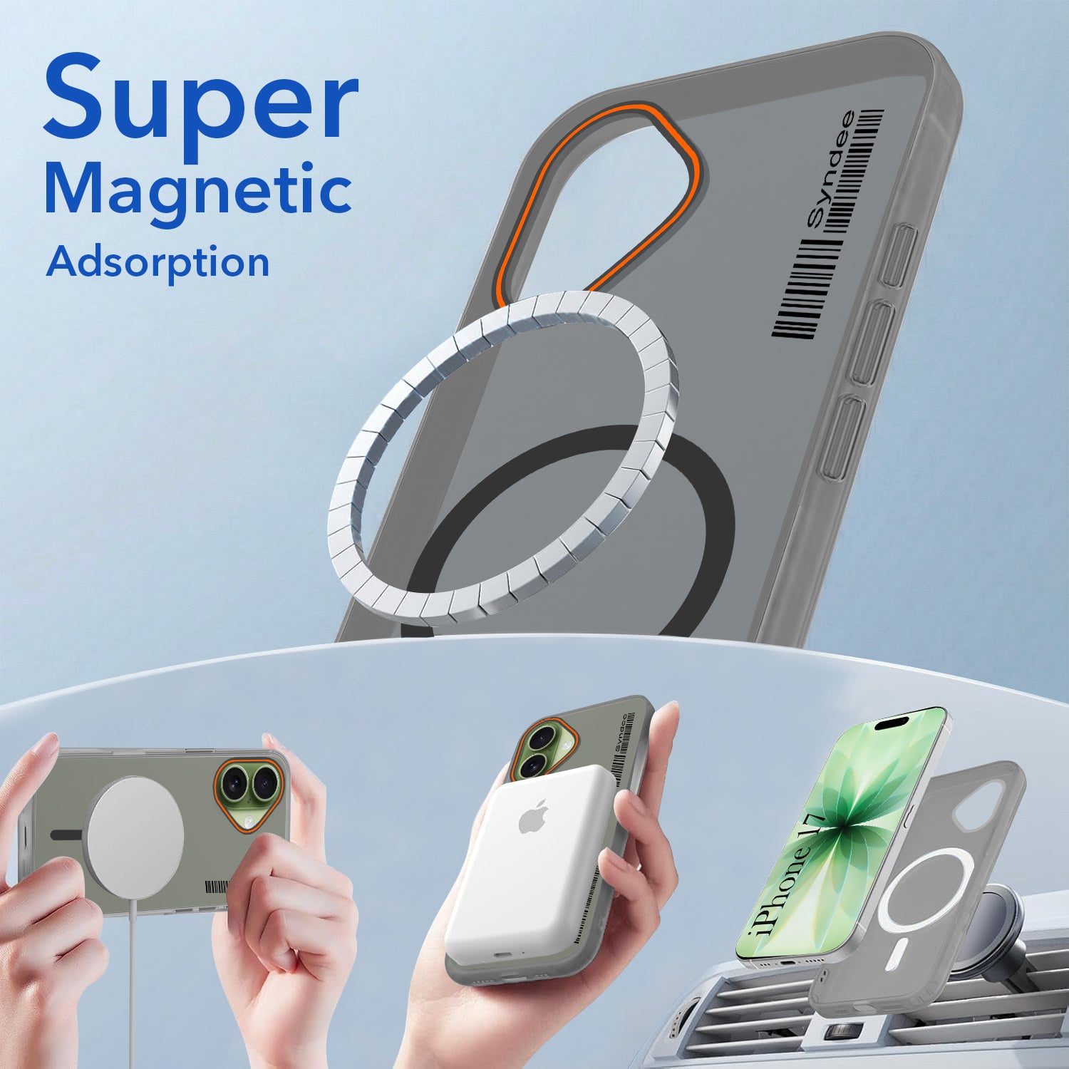 For Apple iPhone 17 Back Cover Case (Soft Touch | Camera Bump Protection | MagSafe Compatible | Matte Finish)