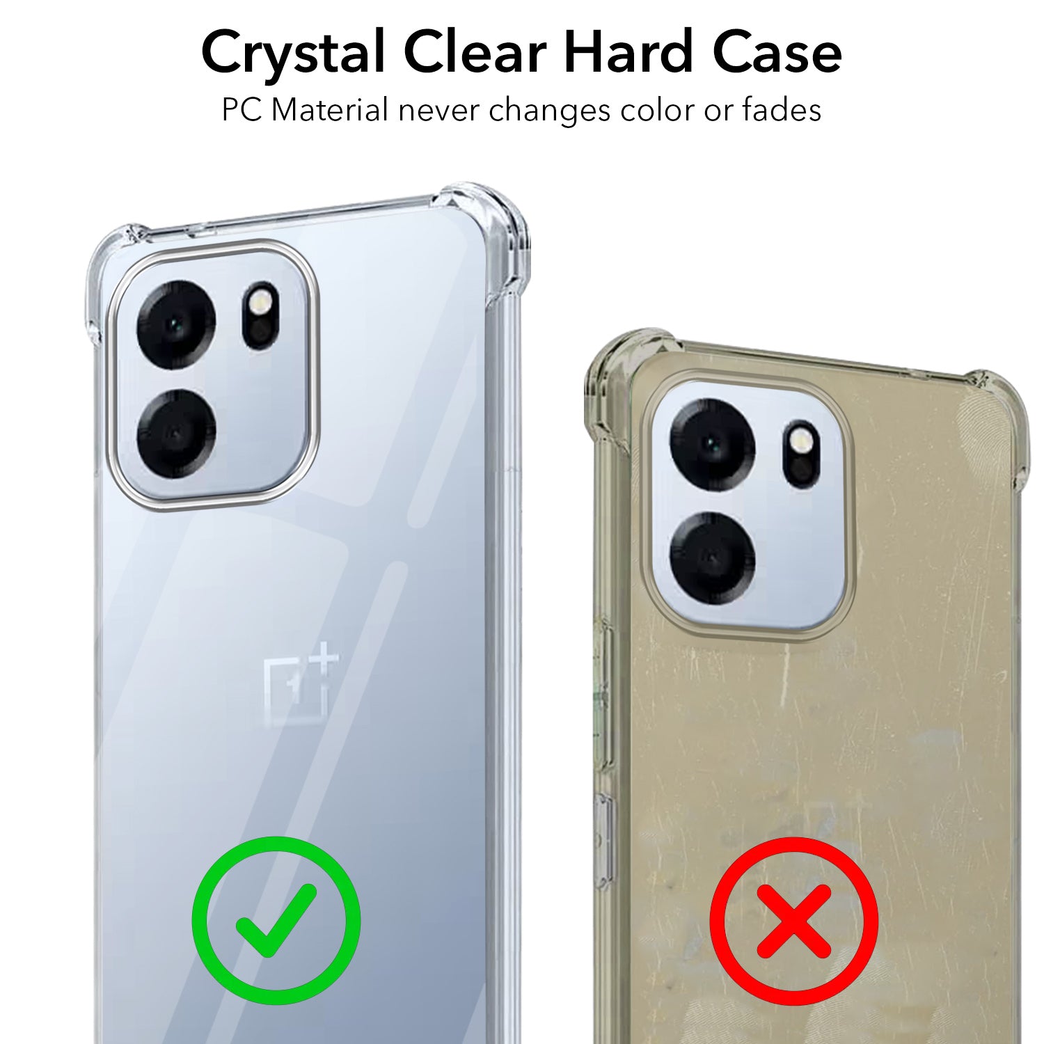 For Oneplus Nord CE 6 Back Cover Shockproof Crystal-Clear (Drop & Camera Protection | Hard Polycarbonate)