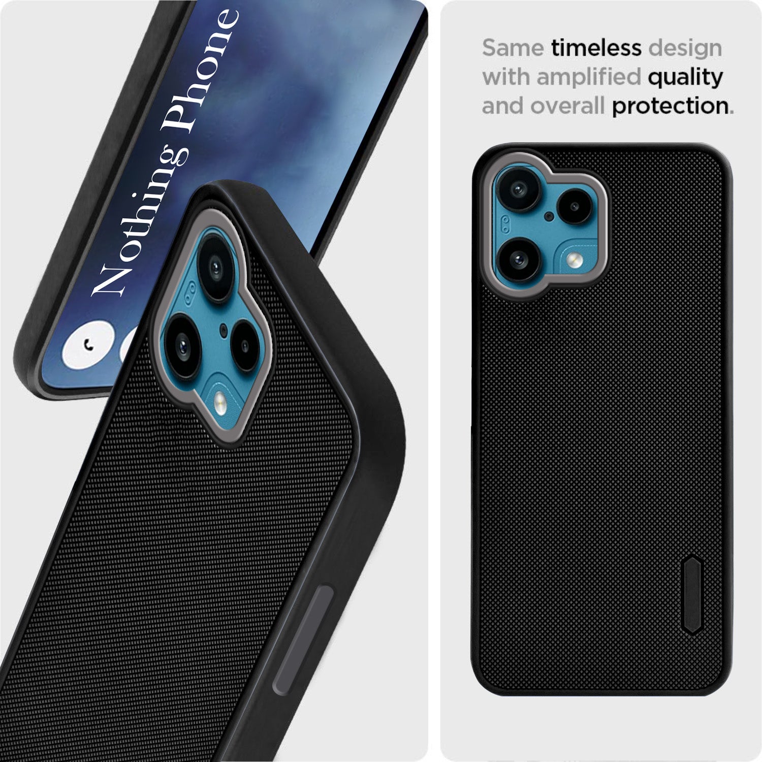 For Nothing Phone 3A Lite Rubberised (Textured Grip Design | Micro-Fiber Cloth Inside | Slim and Light Weight | Soft Touch and Feel)