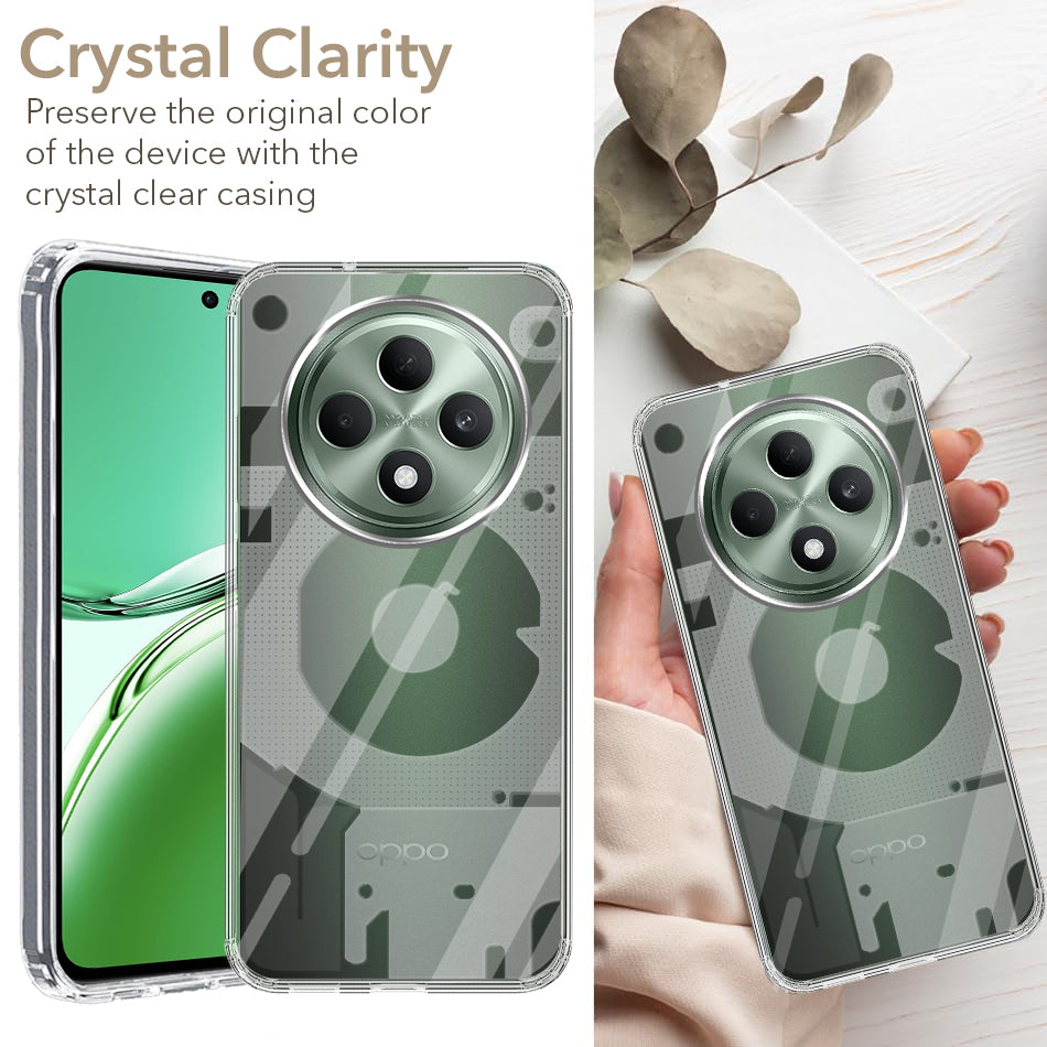 For Oppo F27 Back Cover (Silicone Matte Shockproof Case with Camera Protection | Soft and Flexible | Transparent)