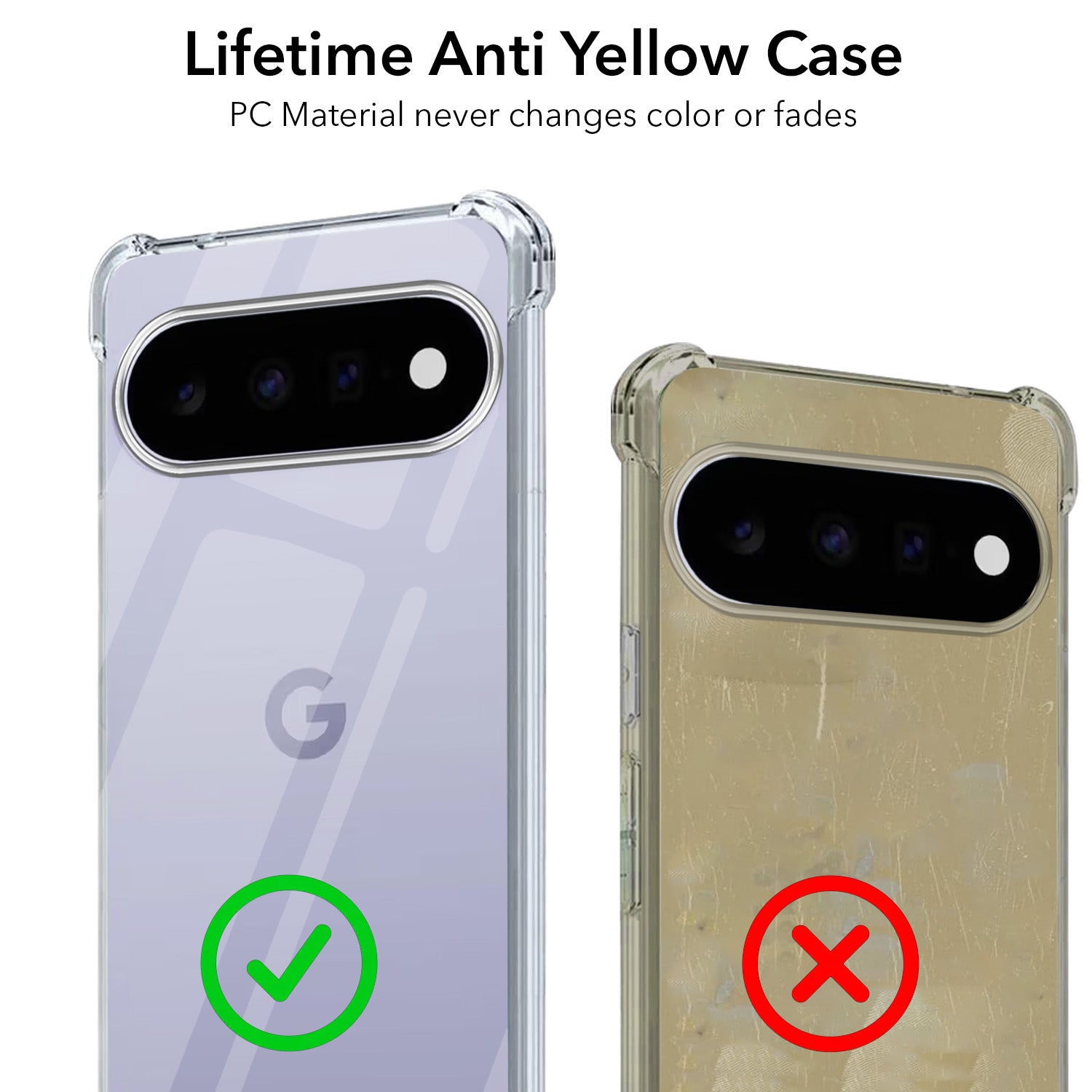 For Google Pixel 11 Back Cover Shockproof Crystal-Clear (Drop & Camera Protection | Hard Polycarbonate)