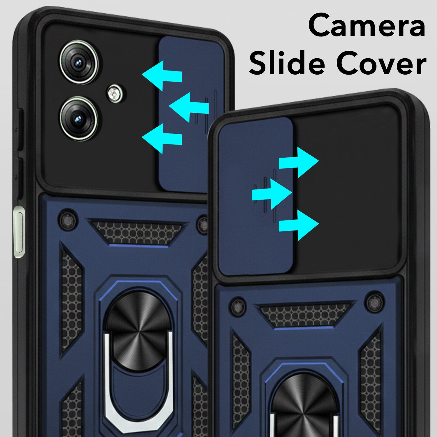 For Motorola Moto G54 Back Cover Case (Hybrid Dual Armor Polycarbonate)