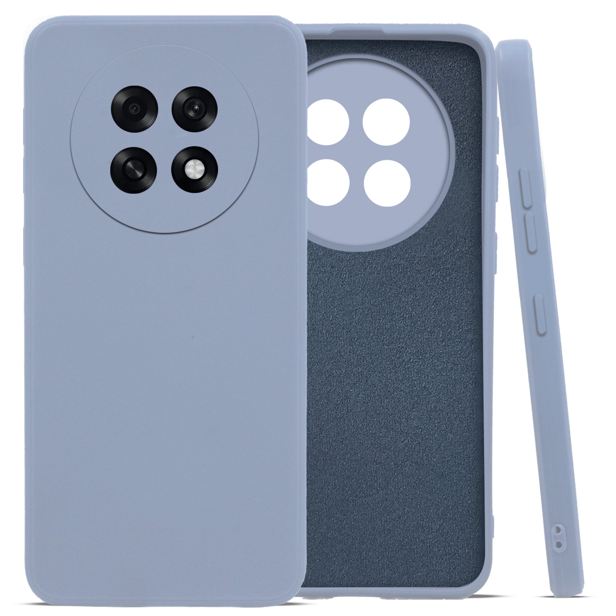 For Oppo F31 Pro Plus Back Cover Case (Matte Finish Silicone with Inside Fiber cloth)