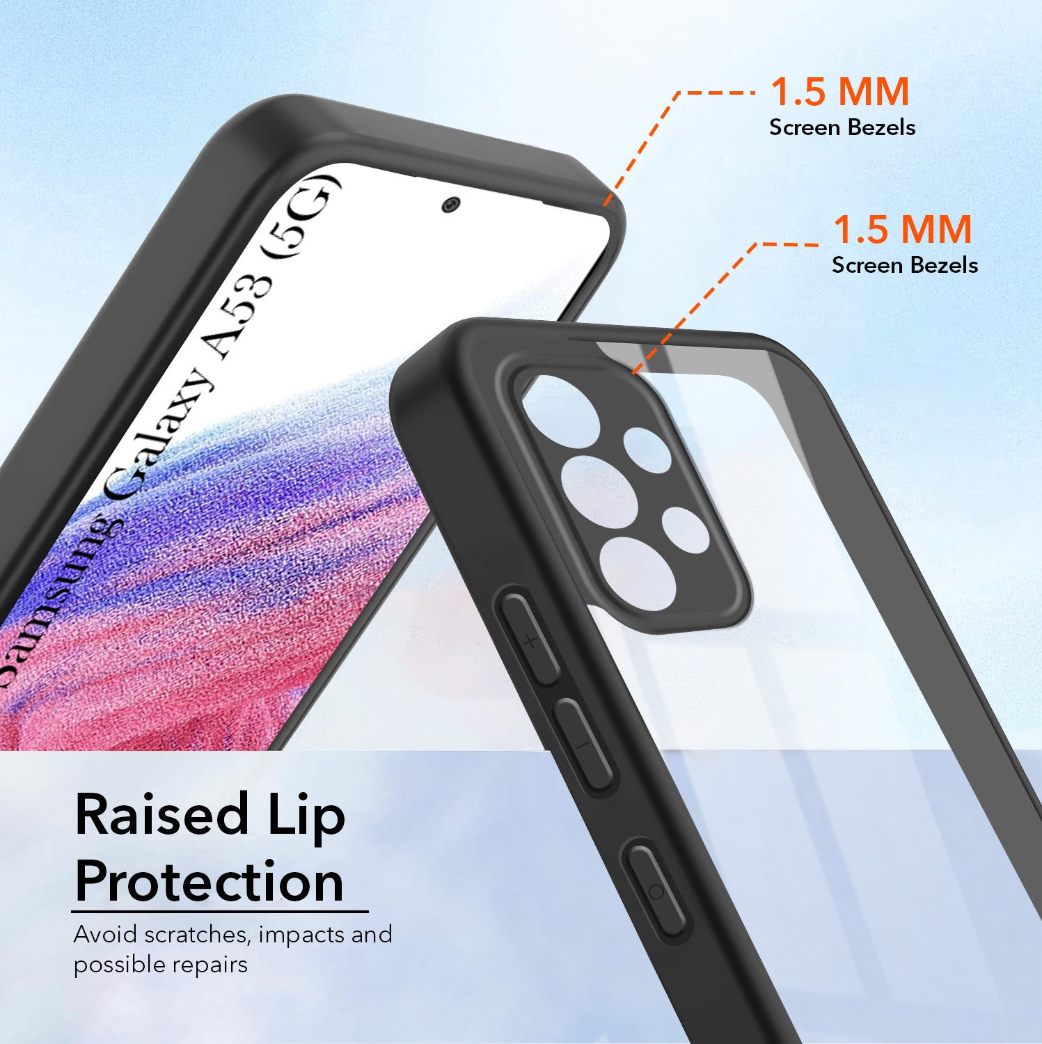 For Samsung Galaxy A53 5G Back Cover Case (Lifetime Anti Yellow | Anti Scratch | Crystal Clear Shockproof)