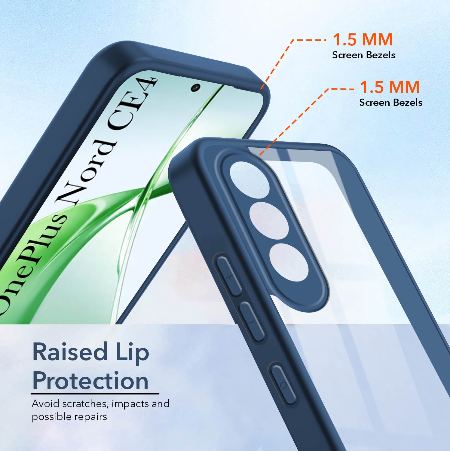 For Oneplus Nord CE 4 Back Cover Case (Lifetime Anti Yellow | Anti Scratch | Crystal Clear Shockproof)