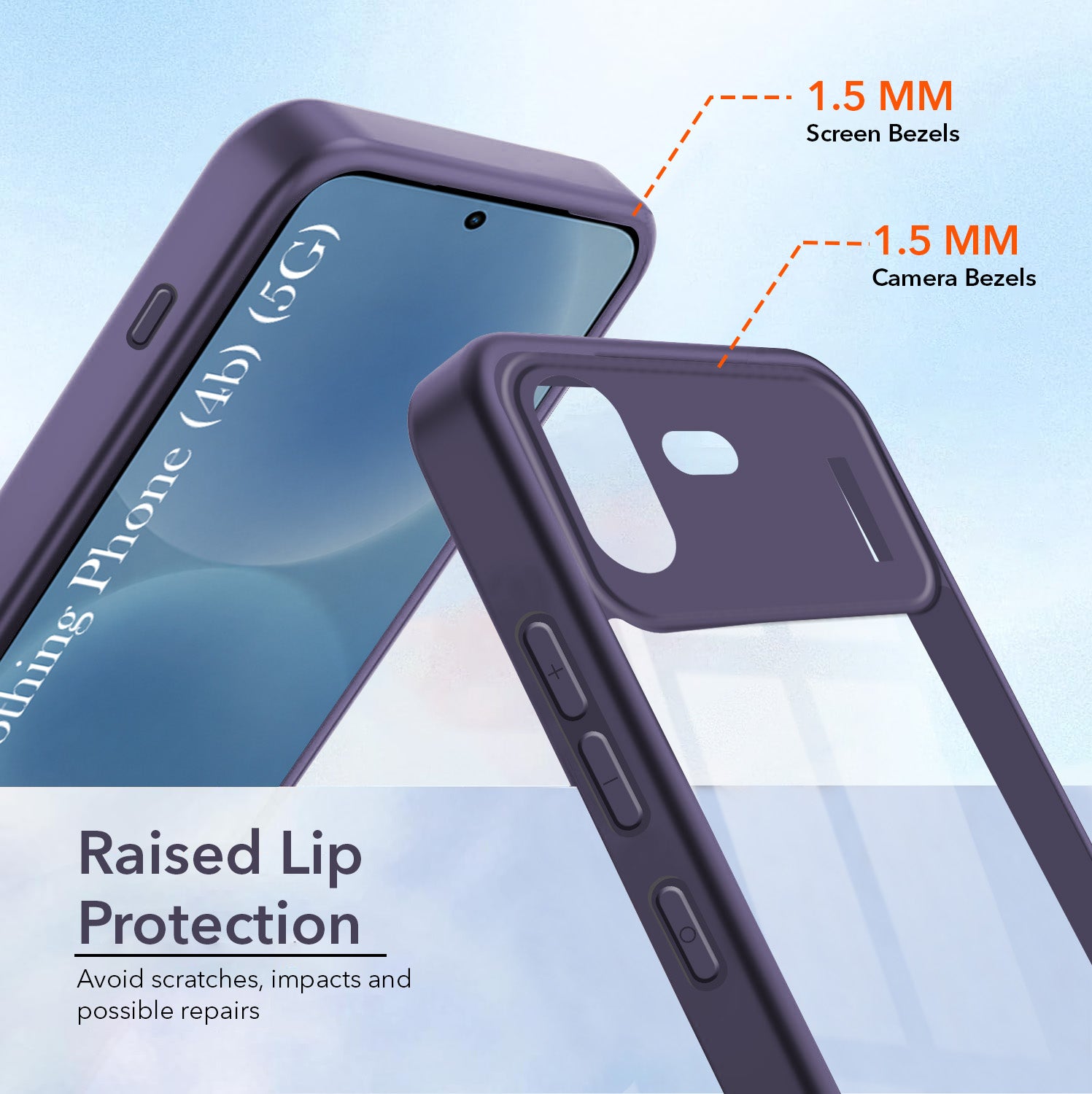 For Nothing Phone 4B 5G Back Cover Case Ultra-Hybrid (Lifetime Anti Yellow | Anti Scratch | Crystal Clear Shockproof)