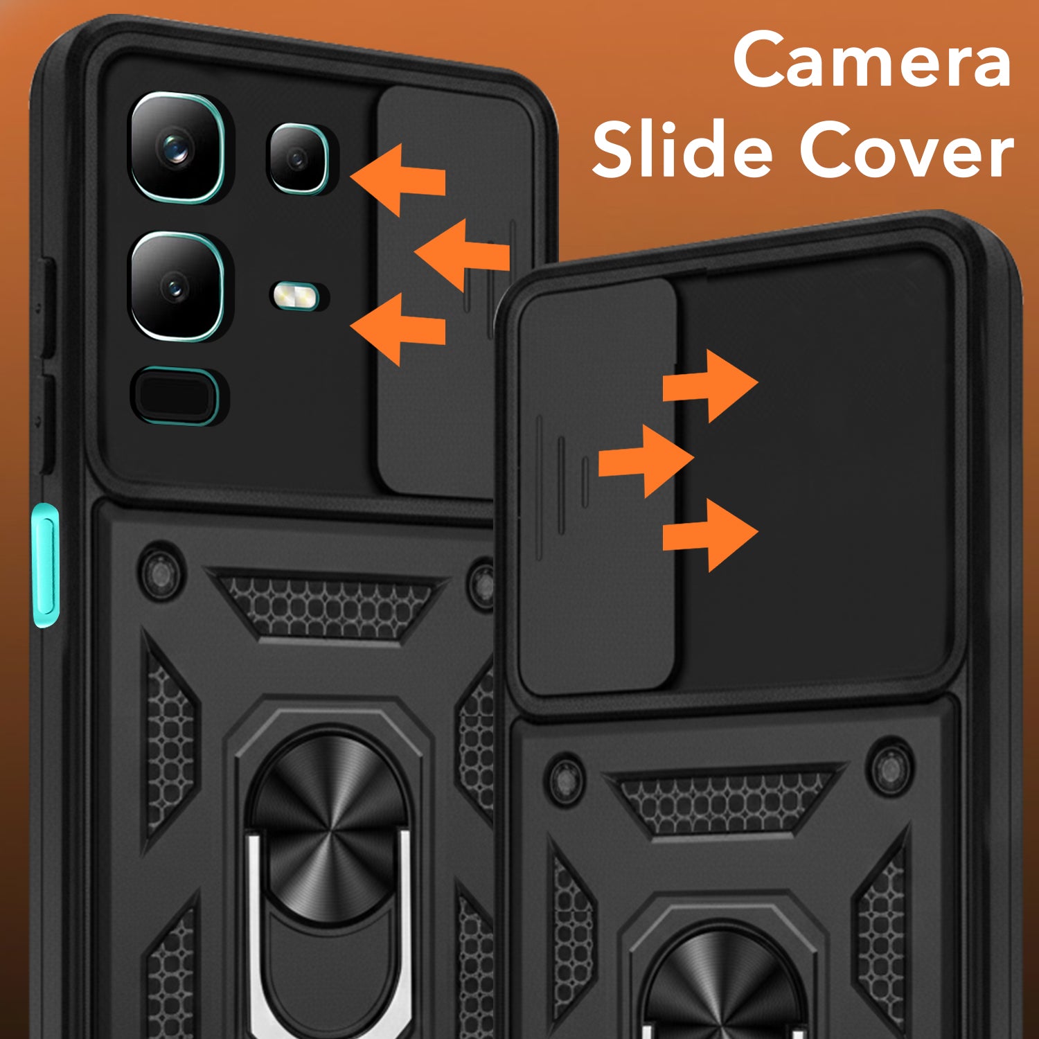 For Infinix Note 50x Back Cover Case (Hybrid Dual Armor Polycarbonate)