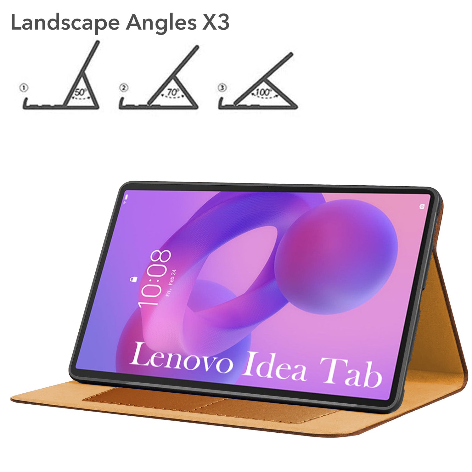 For Lenovo Idea Tab 11 Inch TB336FU/TB336ZU Flip Cover Folio Cover (PU Leather | Multi-Angle Smart Stand | Card Storage Slots | Silicone Back Pouch)