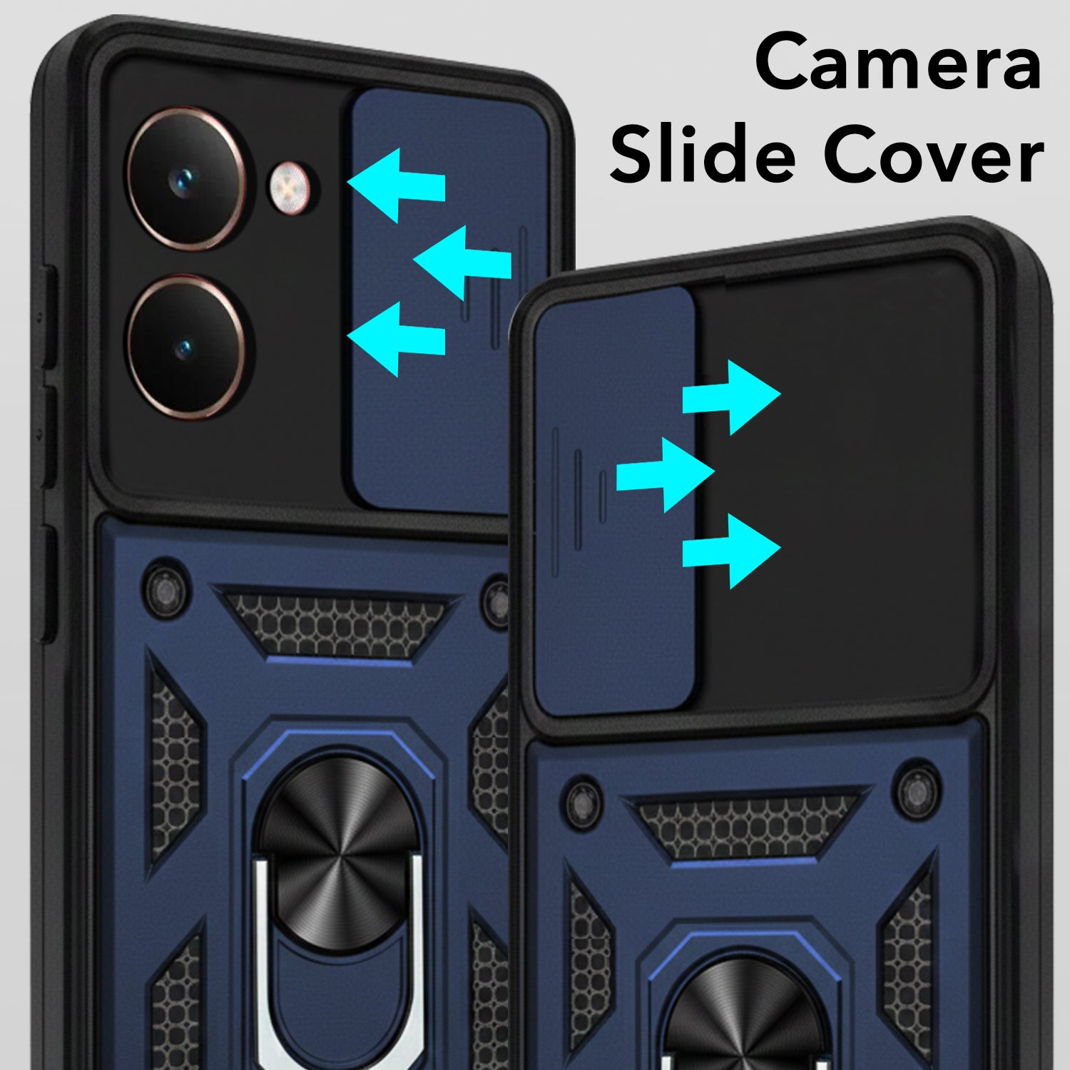 For Realme P3 Ultra Back Cover Case (Hybrid Dual Armor Polycarbonate)